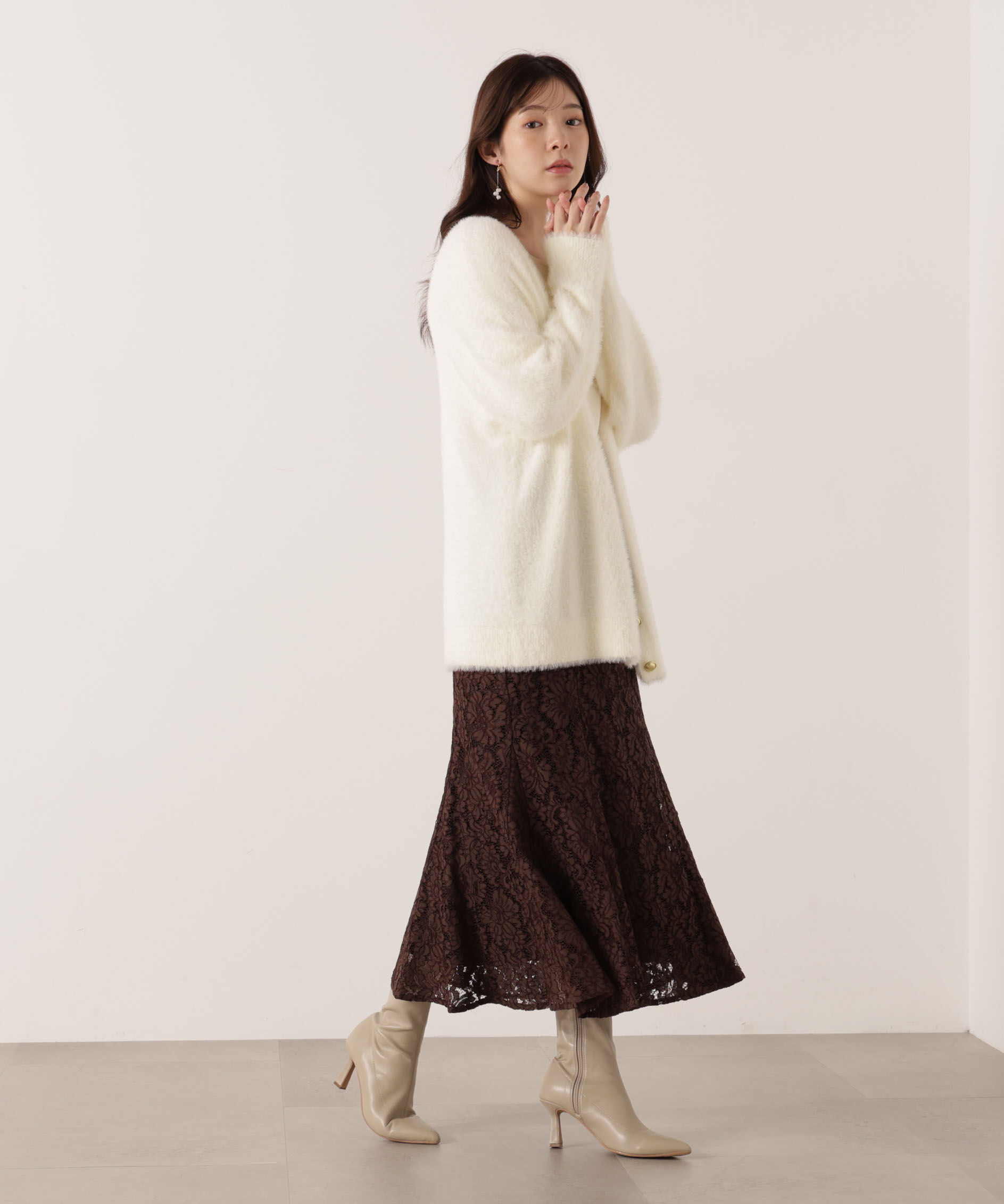 PROPORTION BODY DRESSING「レースマーメイドスカート 25AW」|スカート|