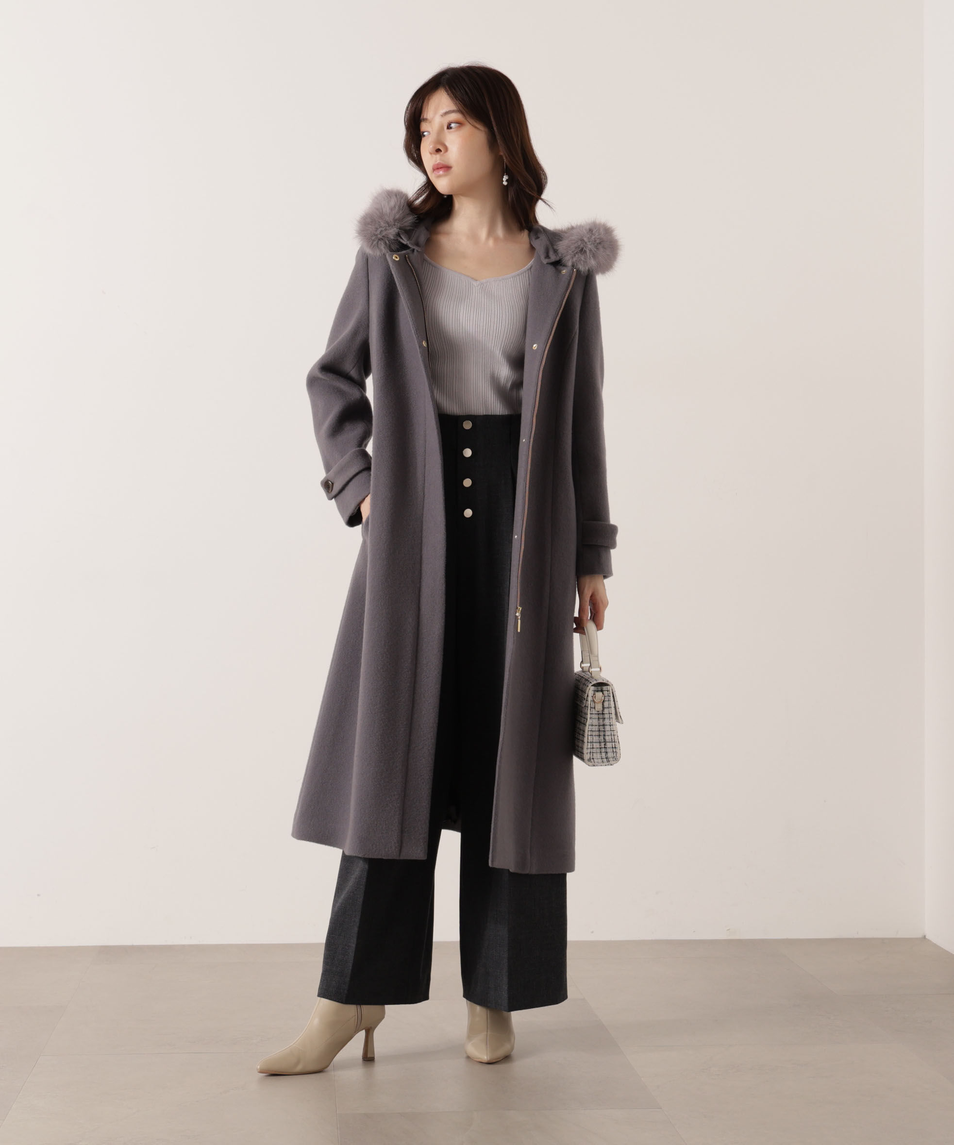 PROPORTION BODY DRESSING「フロント釦2wayワイドパンツ 25AW」|その他|