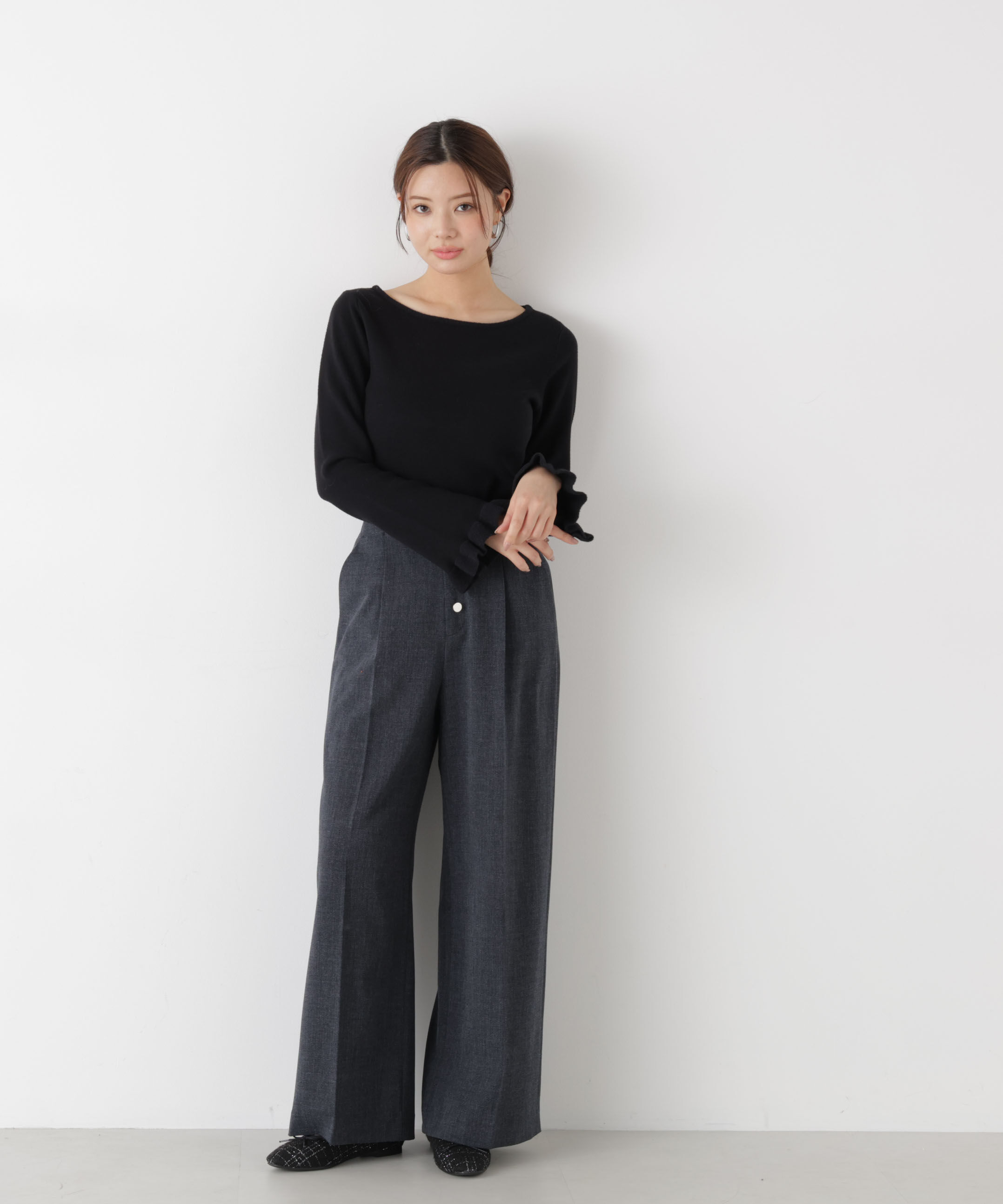PROPORTION BODY DRESSING「フロント釦2wayワイドパンツ 25AW」|その他|