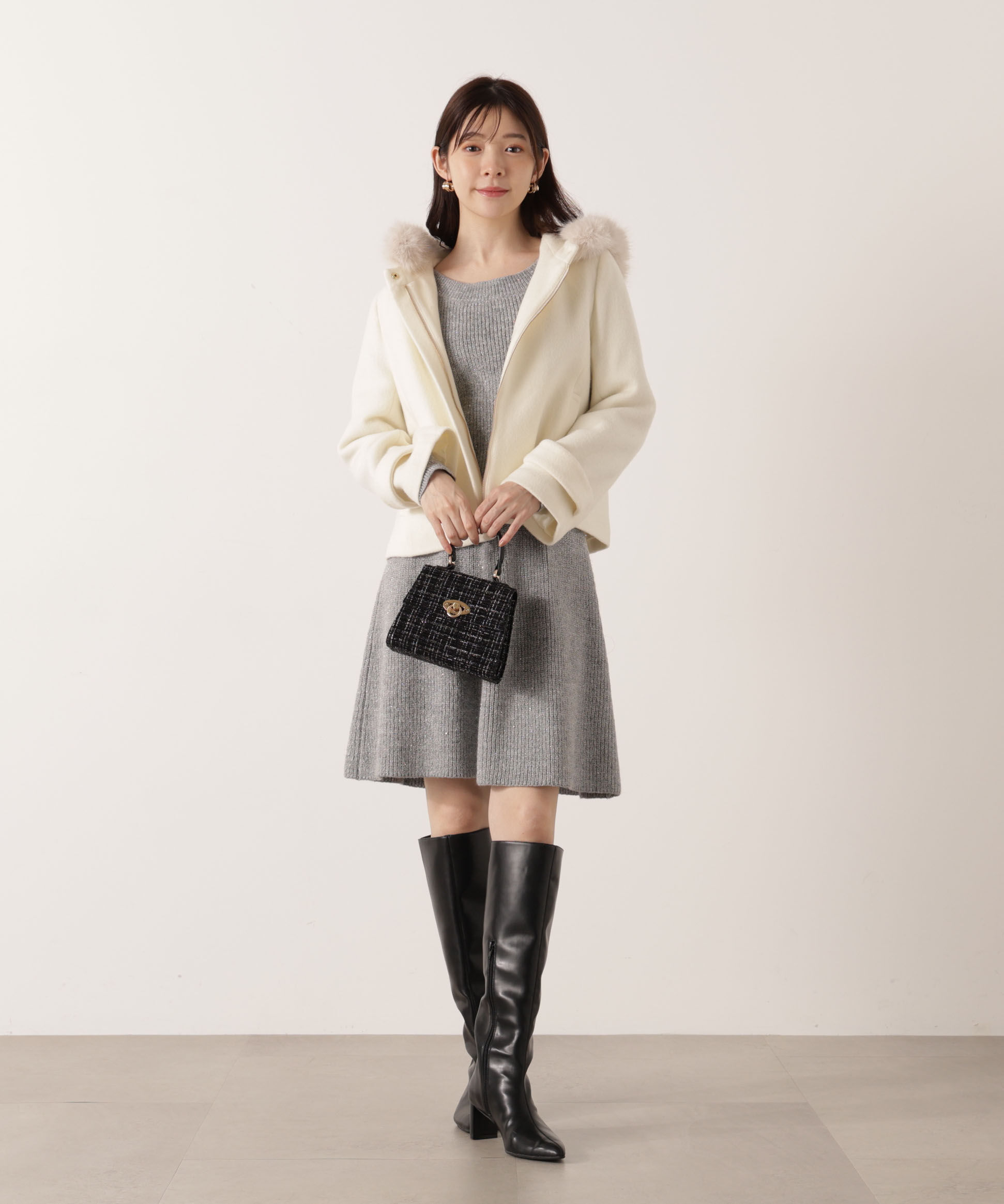 PROPORTION BODY DRESSING「片畦ミニSETUP  25AW」|ワンピース|