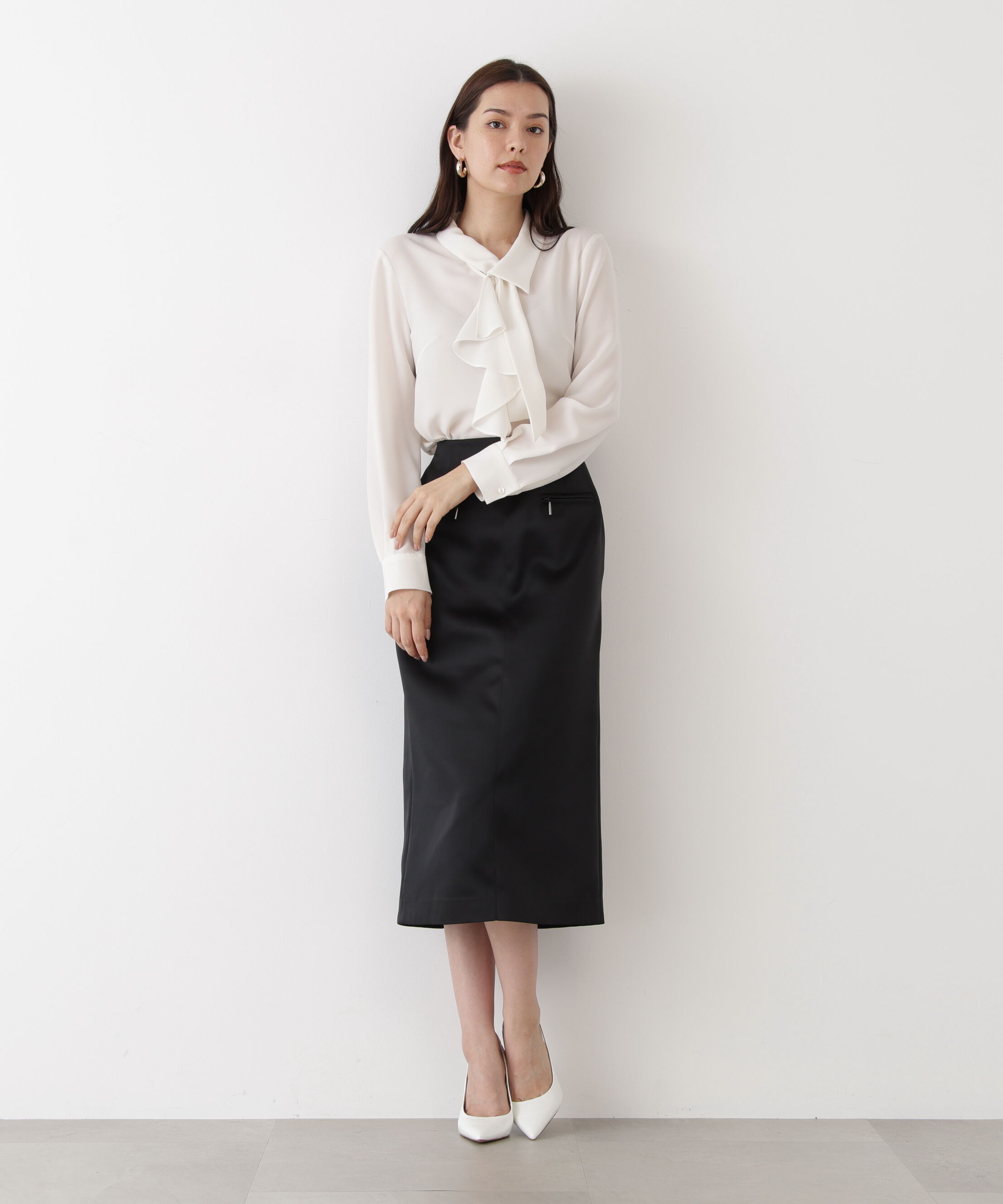  「◆ラッフルボウタイブラウス」|シャツ・ブラウス|