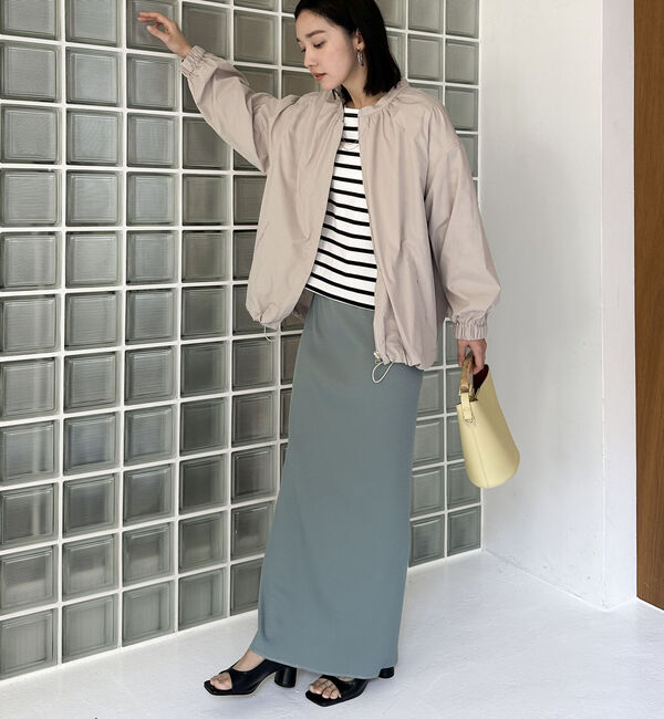 Doux archives「ネックギャザーブルゾン」|テーラードジャケット|