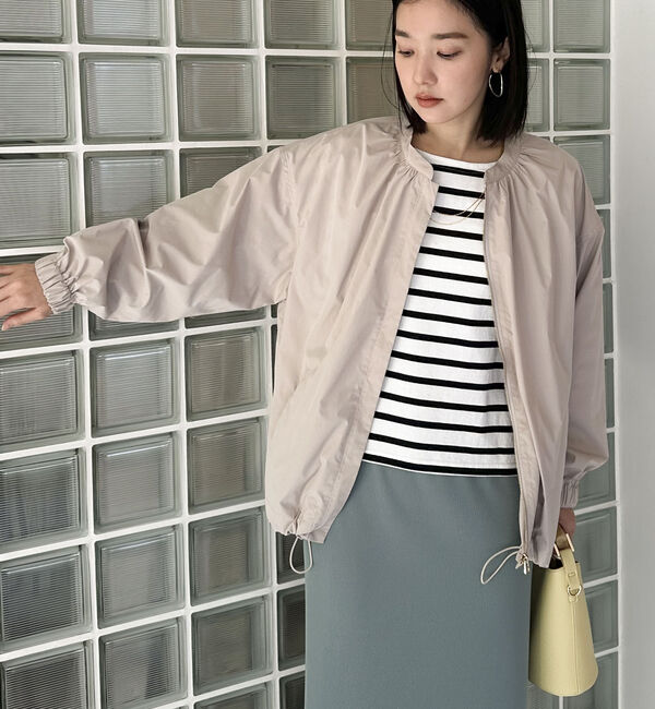 Doux archives「ネックギャザーブルゾン」|テーラードジャケット|