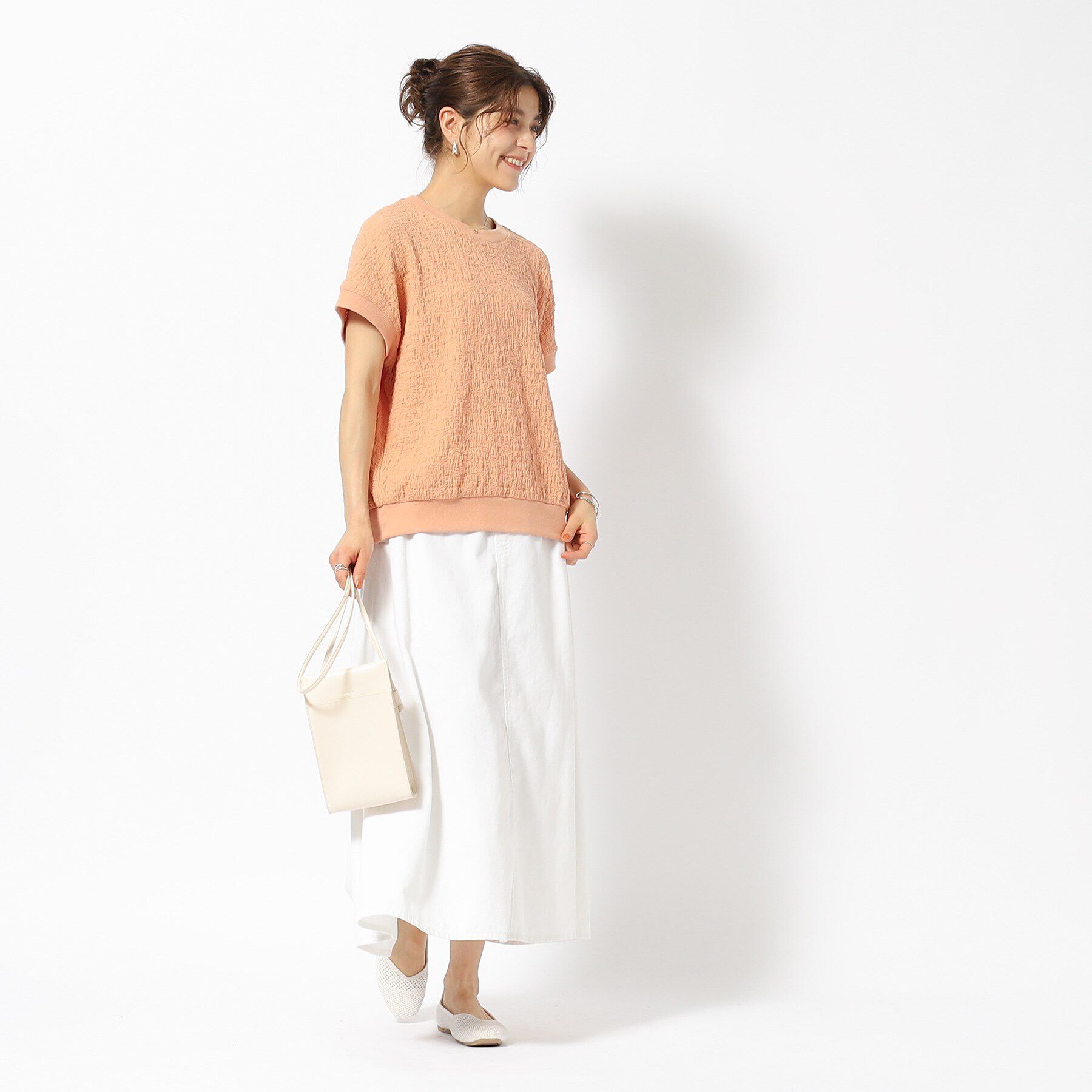 SHOO･LA･RUE「ポコポコリブ切り替えトップス」|Tシャツ・カットソー|