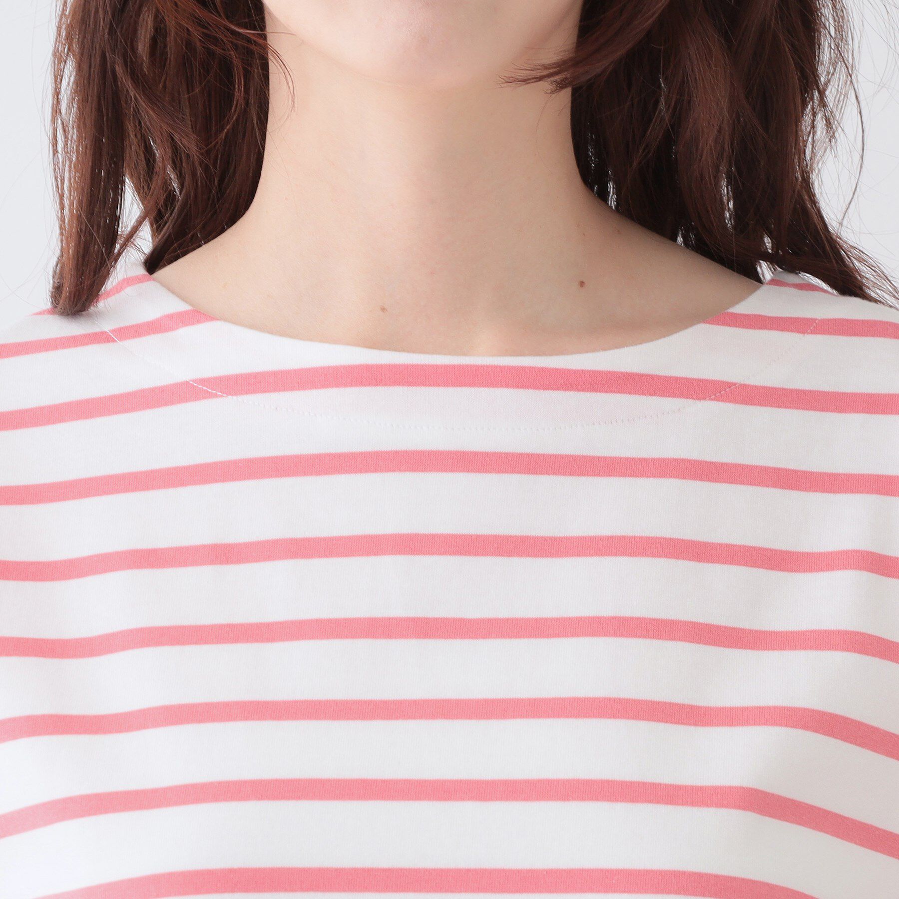 SHOO･LA･RUE「【洗える/S-LL】シンプルだから着回ししやすい コットンアソートロンT」|Tシャツ・カットソー|