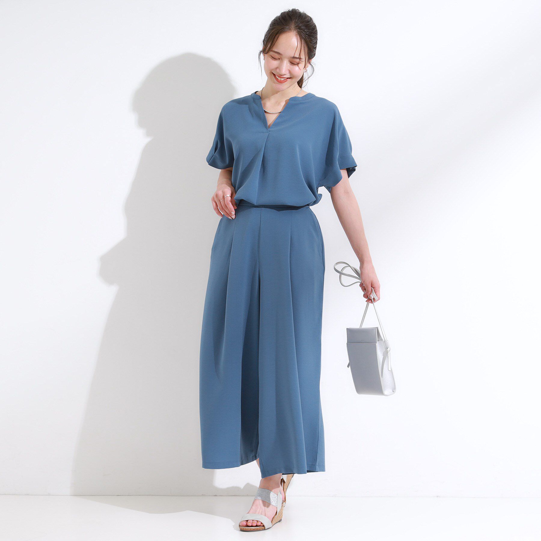 SHOO･LA･RUE「【セットアップ可】下半身カバーにも タックスカーチョ」|その他|