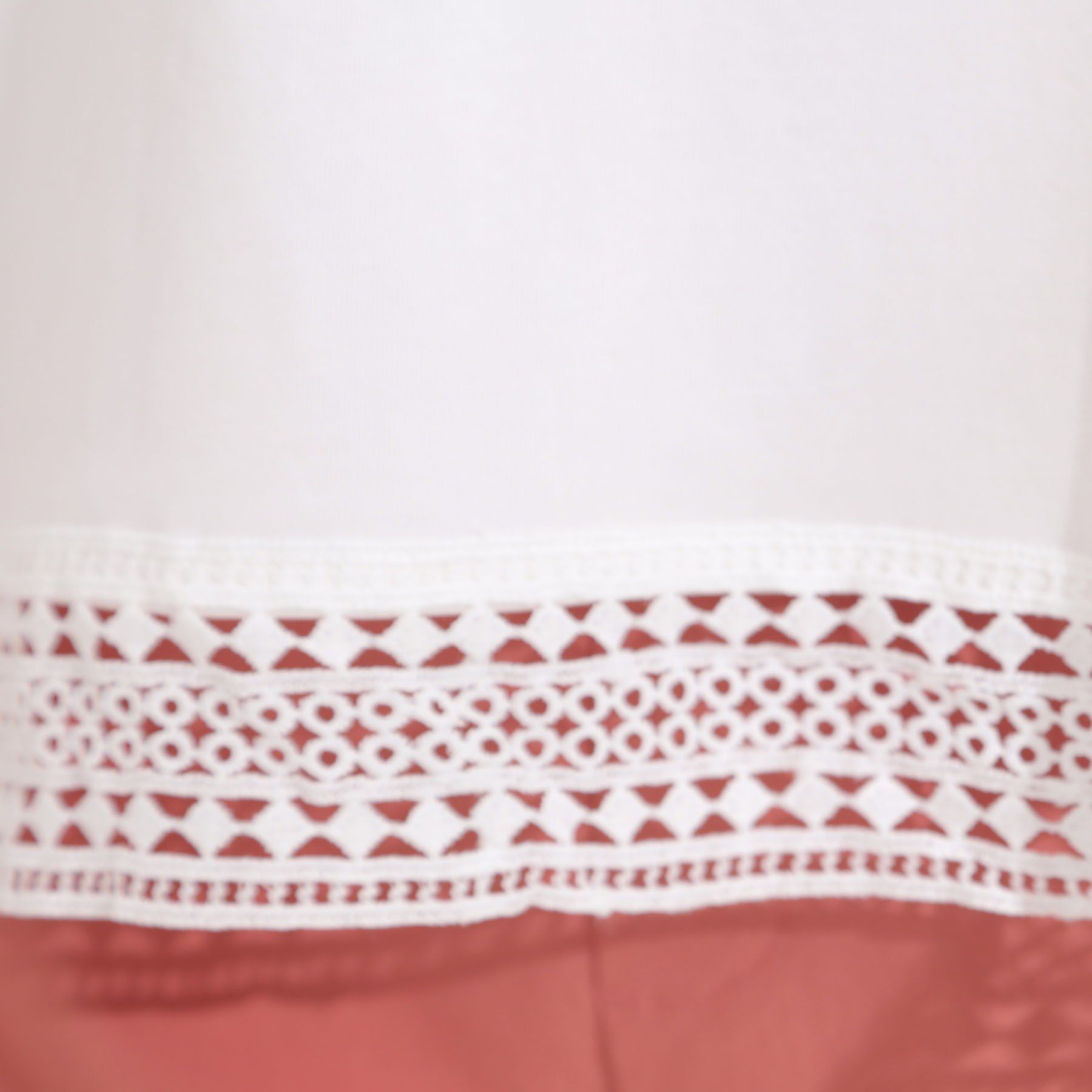 SHOO･LA･RUE「【S-LL/ひんやり】インせず決まる 楽してきれいなレース付きトップス」|Tシャツ・カットソー|