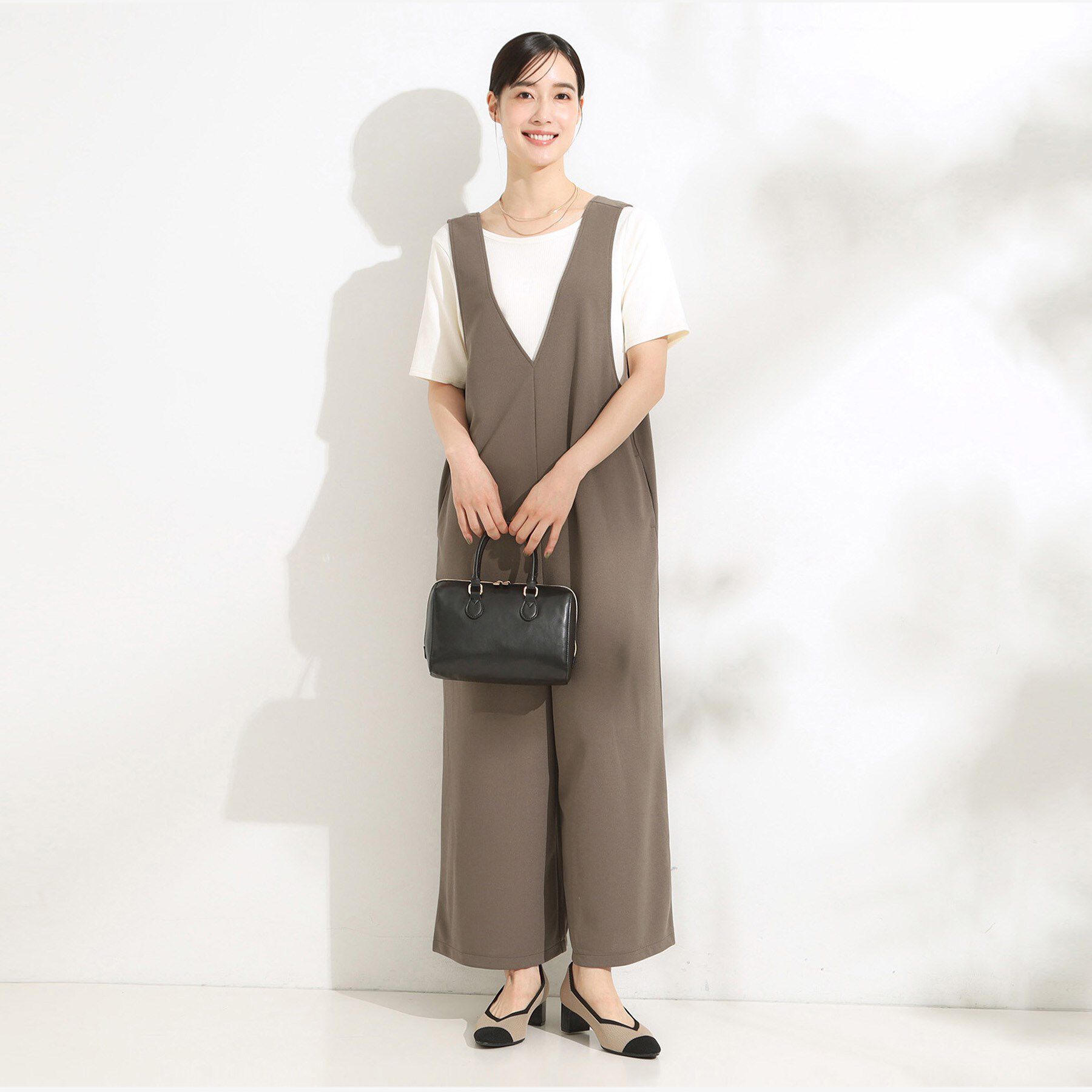 SHOO･LA･RUE「【前後2WAY/洗える】さらっと着られるサロペット」|オールインワン|