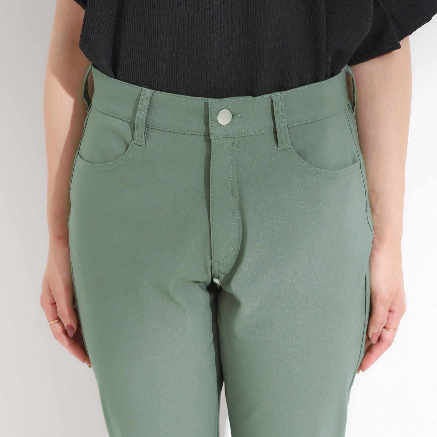 SHOO･LA･RUE「【S-LL】ぐんぐん伸びる ハイパースキニーパンツ」|その他|