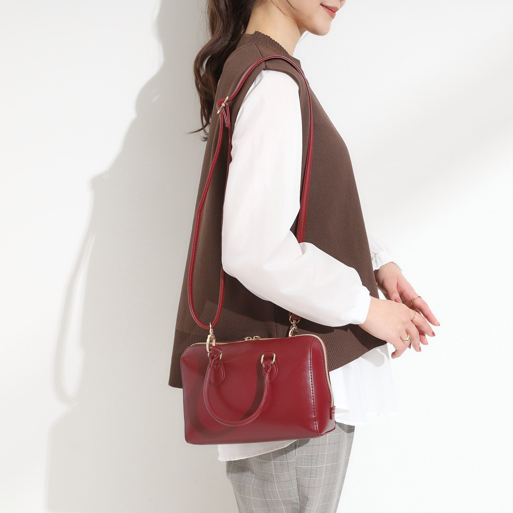 SHOO･LA･RUE「【2WAY】ミニボストンバッグ」|ショルダー・メッセンジャー|