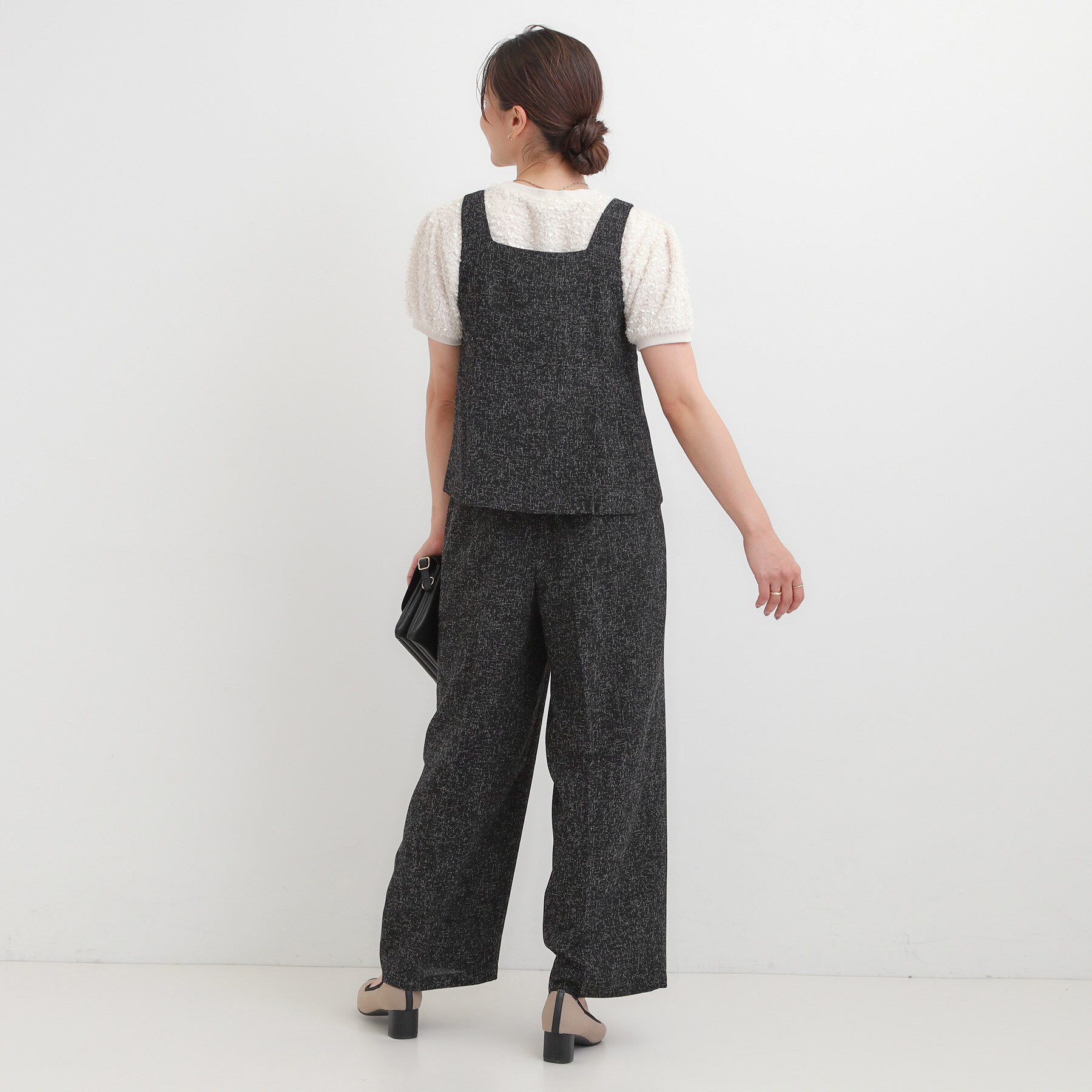 SHOO･LA･RUE「【2点セット】着るだけで決まる クラシカルなツイード調セットアップ」|スーツ|