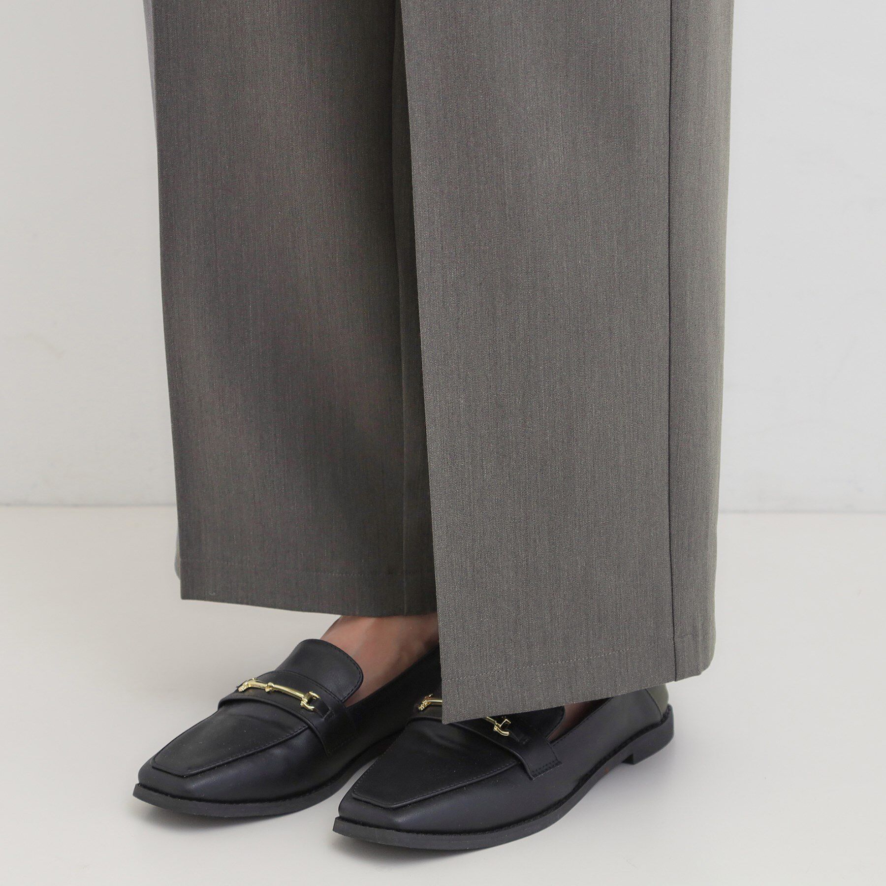 SHOO･LA･RUE「【洗濯機可/S-LL】すっきり上品きれい見え タックワイドパンツ」|その他|