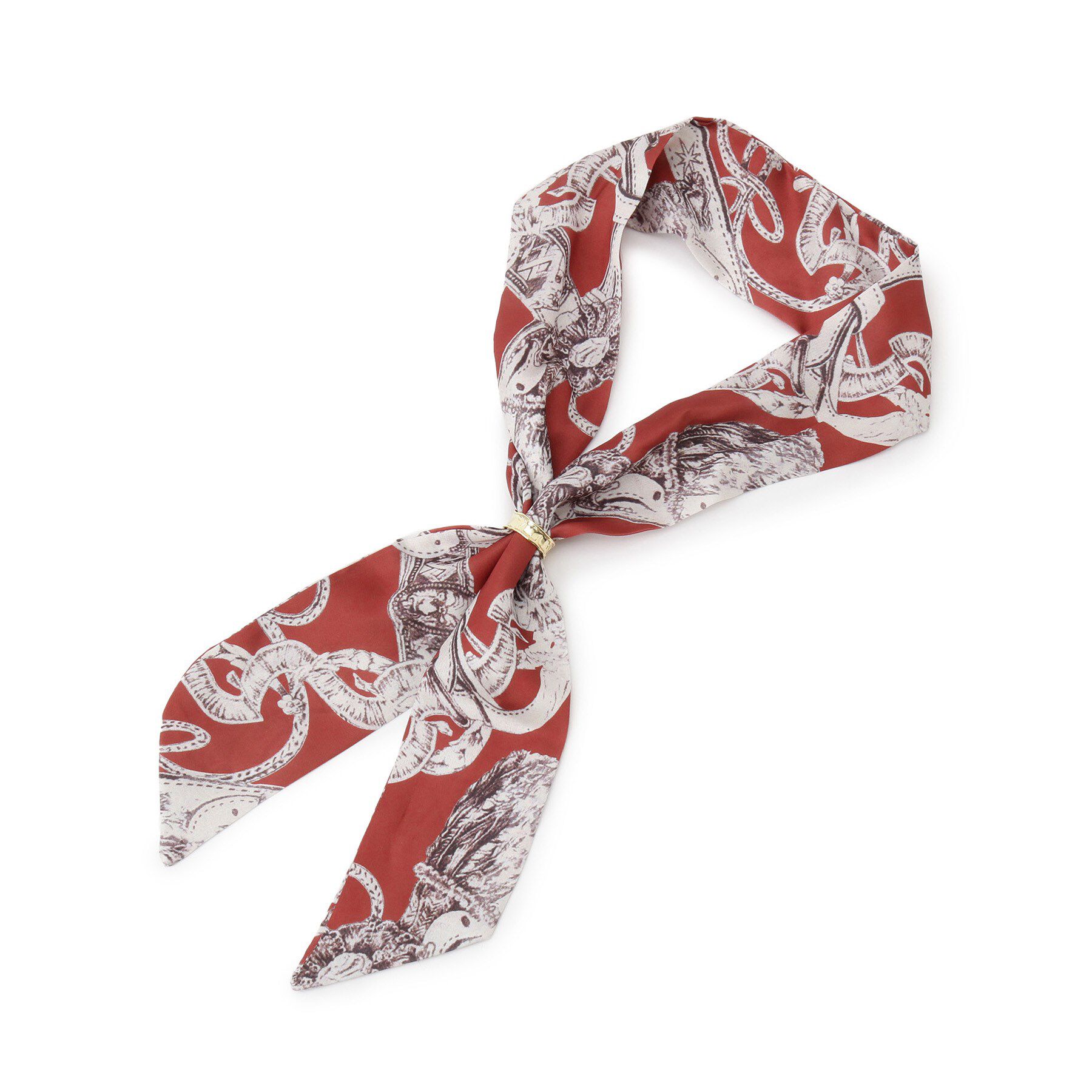 SHOO･LA･RUE「リング付帽スカーフ」|バンダナ・スカーフ|レッド(362)