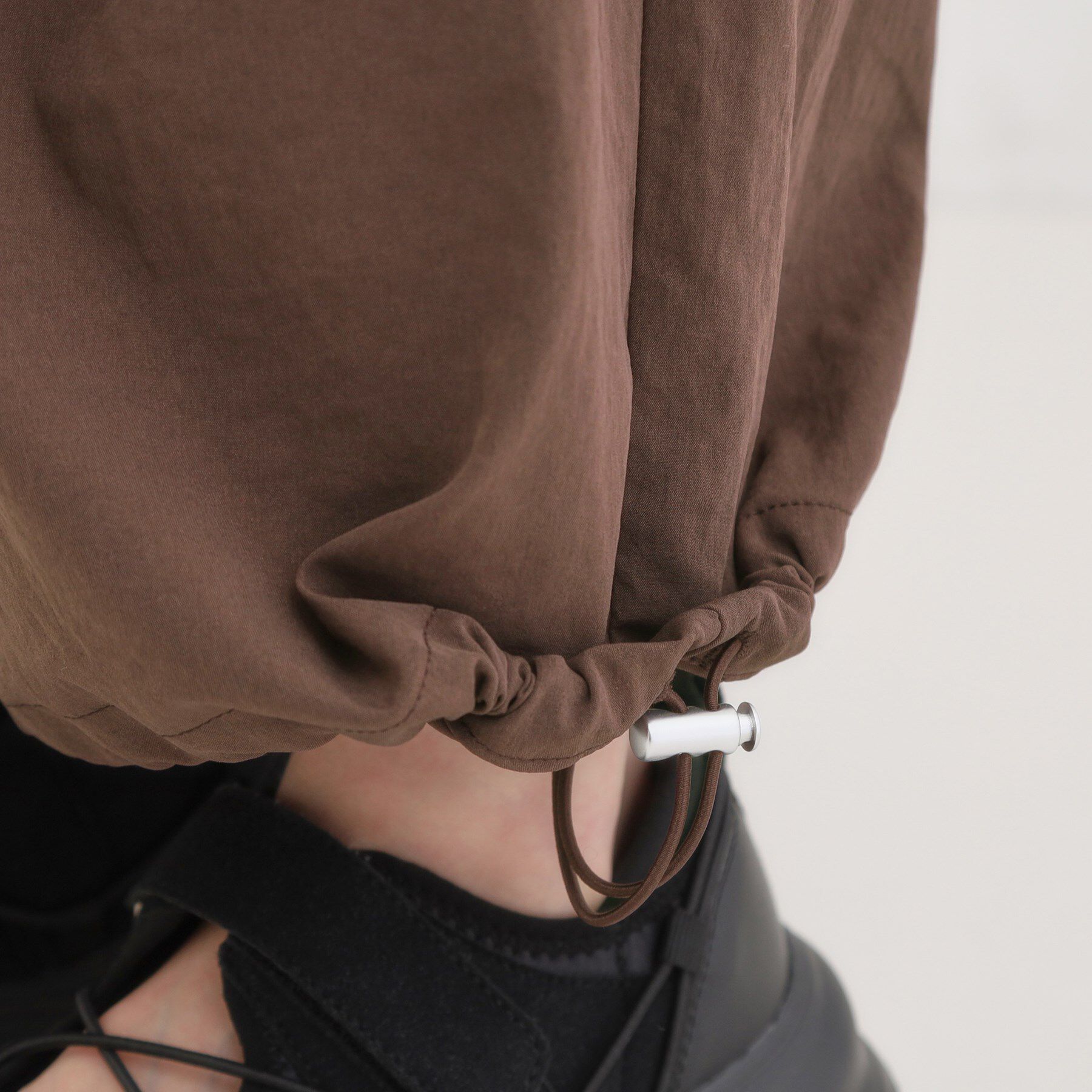 SHOO･LA･RUE「【2WAY/S-LL】シルエット変化を楽しめる ドロスト ワイドカーブパンツ」|その他|