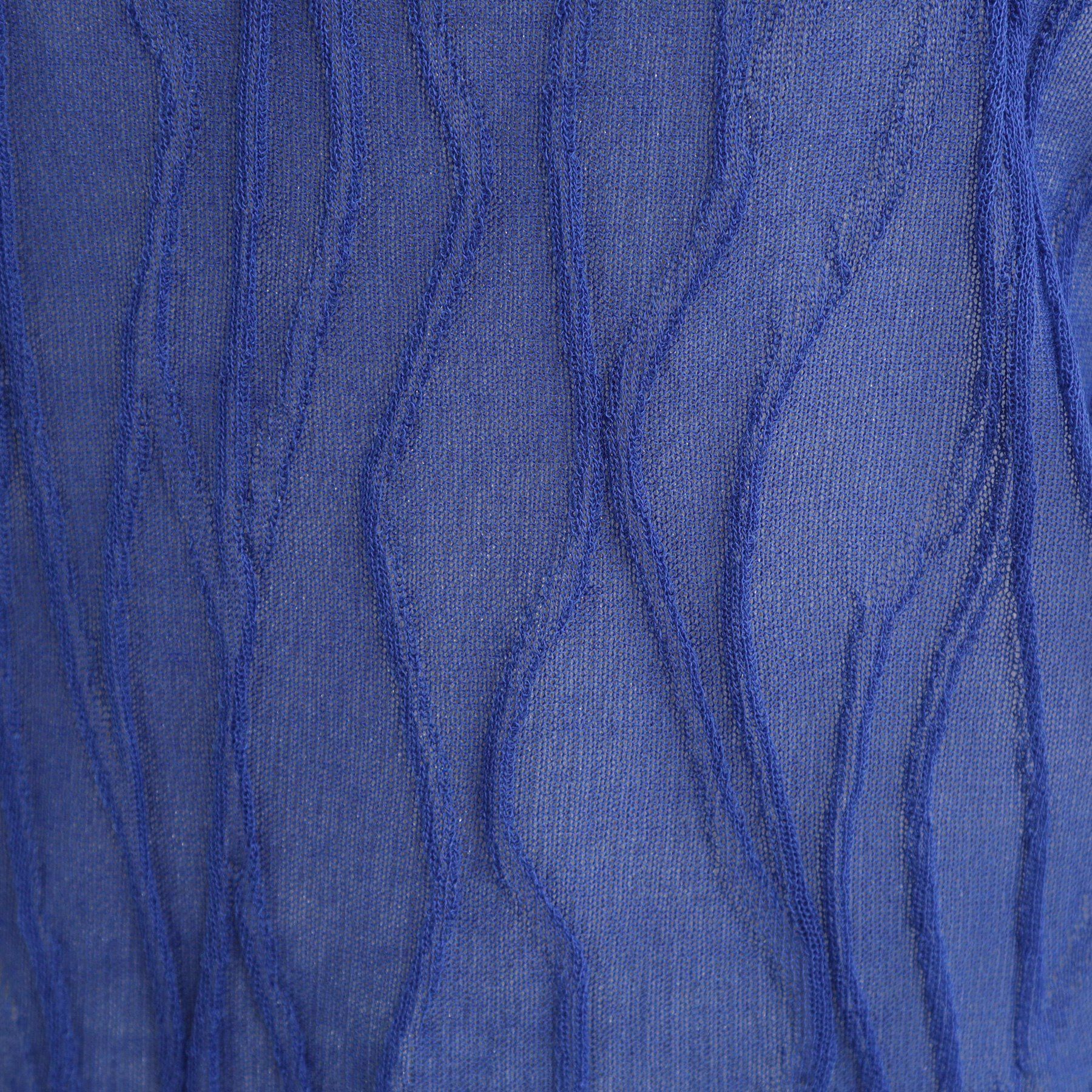 SHOO･LA･RUE「【S-LL/洗える】曲線的な柄がきれい見え シアーニット」|ニット・セーター|