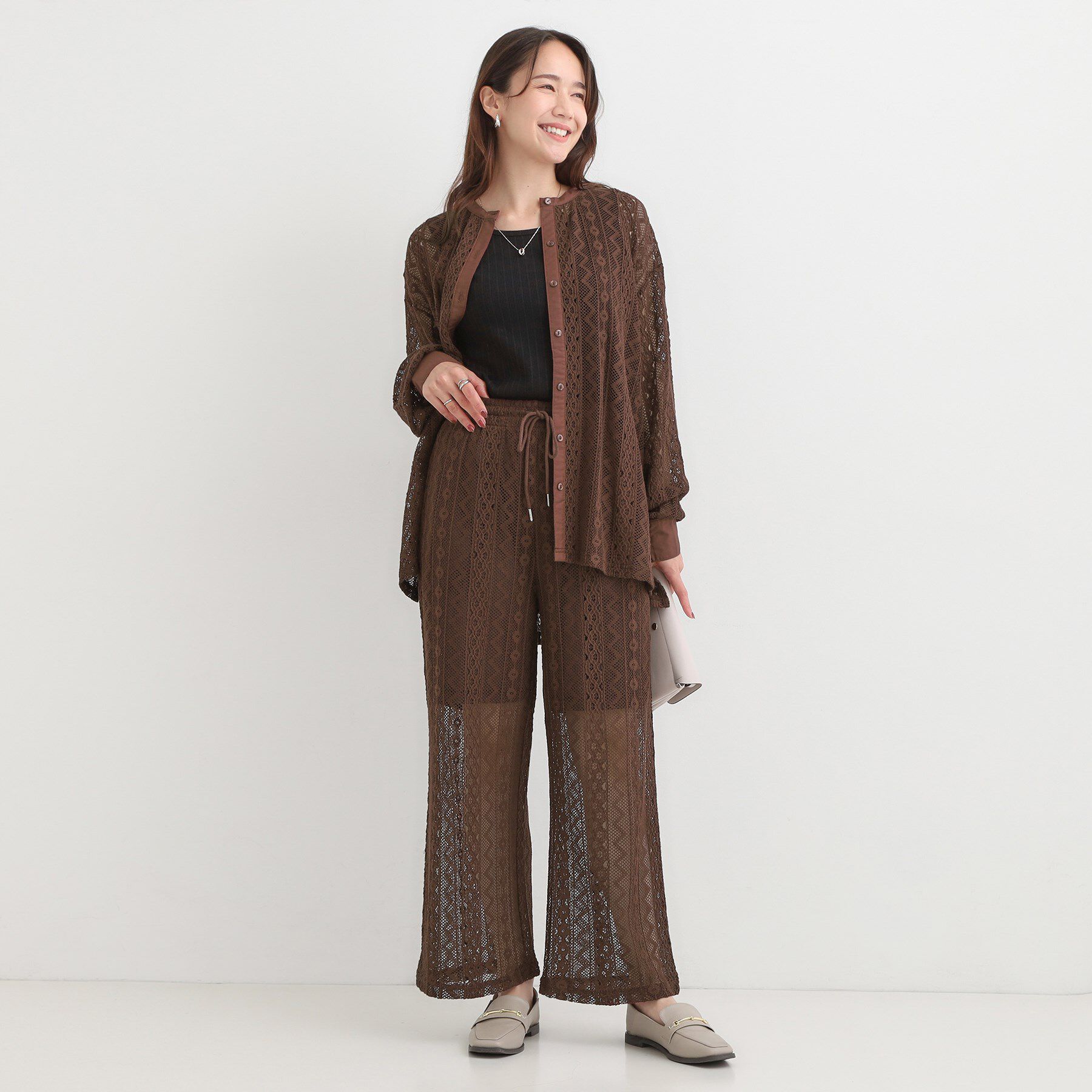 SHOO･LA･RUE「【セットアップ可】クラフトレースイージーパンツ」|その他|