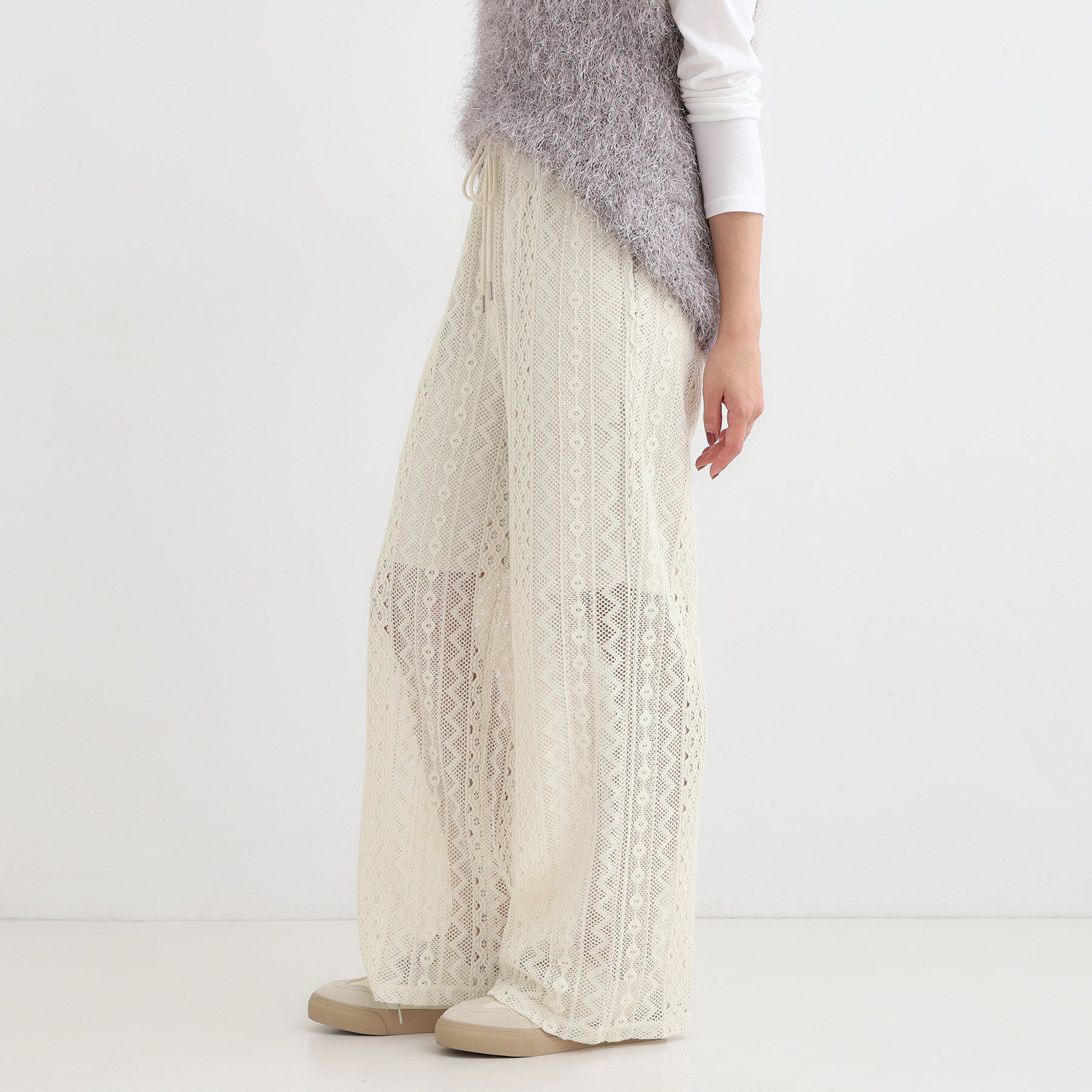 SHOO･LA･RUE「【セットアップ可】クラフトレースイージーパンツ」|その他|