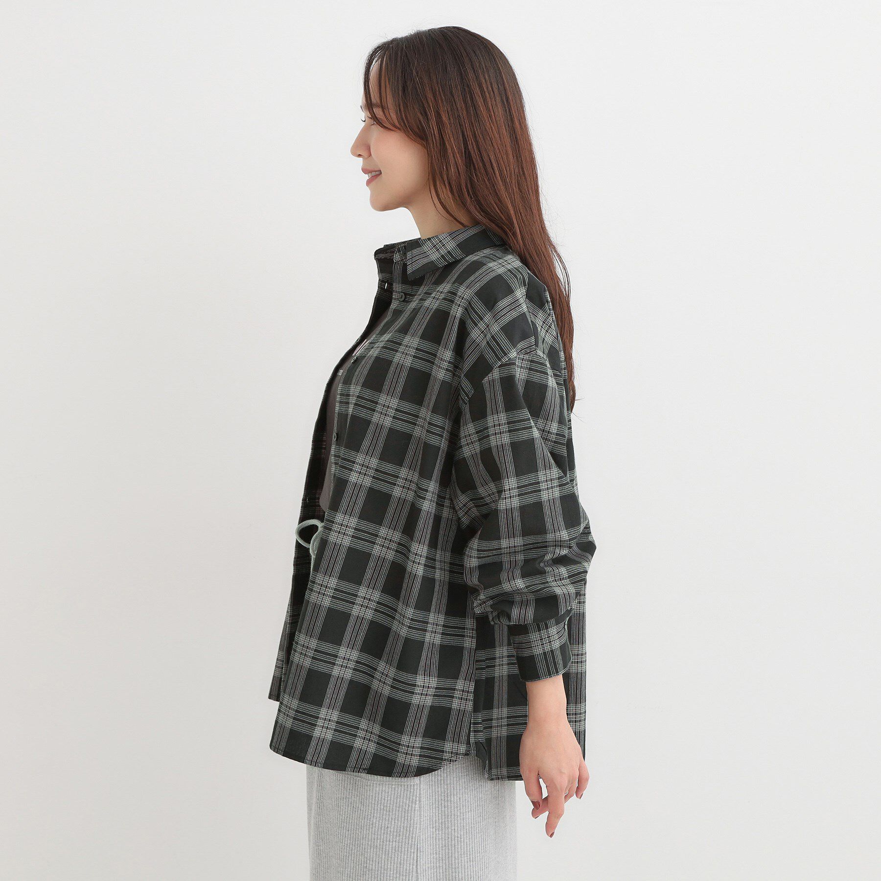 SHOO･LA･RUE「【着丈選べる】オーバーサイズのチェックシャツ」|シャツ・ブラウス|