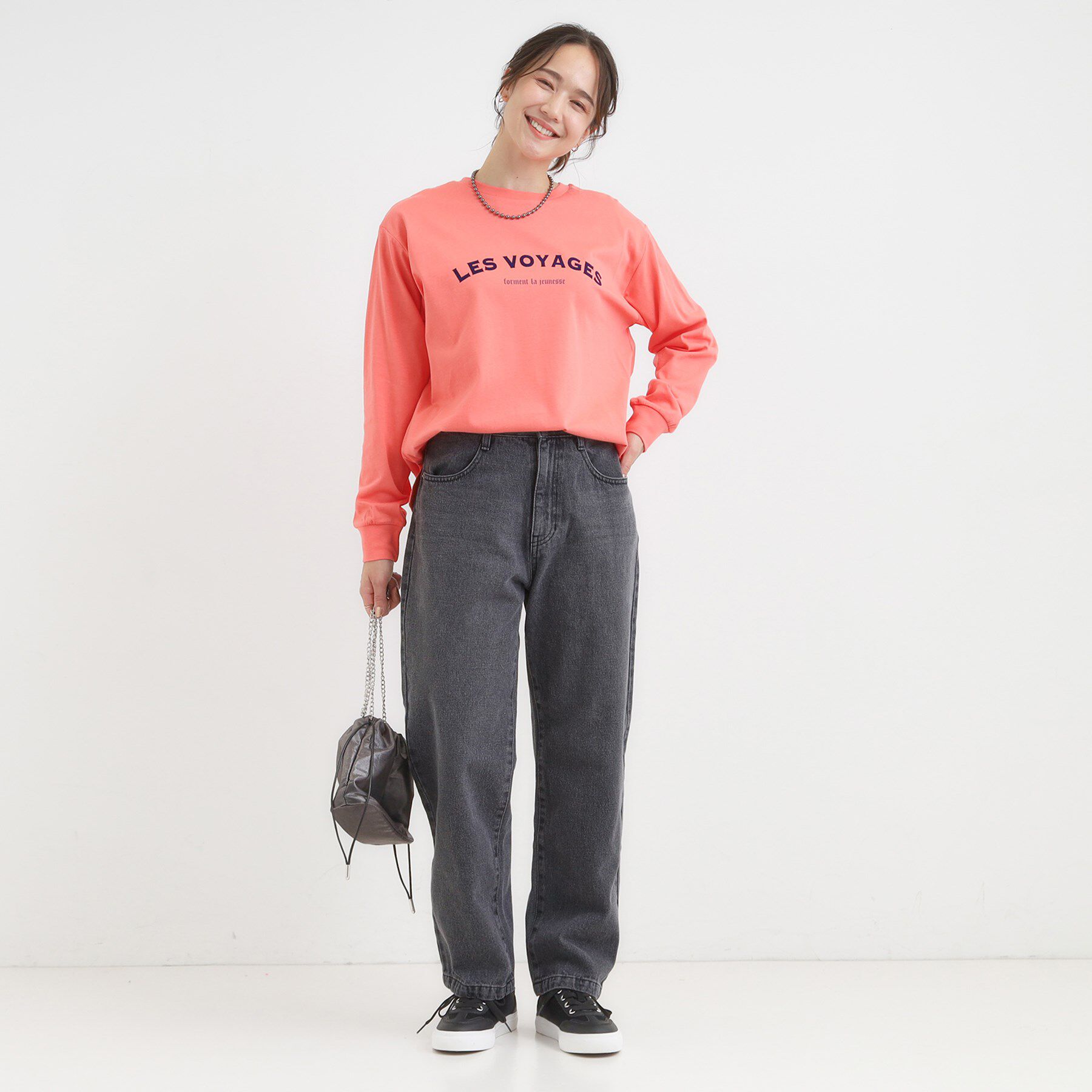 SHOO･LA･RUE「【S-LL】大人カジュアルに 柔らかデニムテーパードパンツ」|デニム|