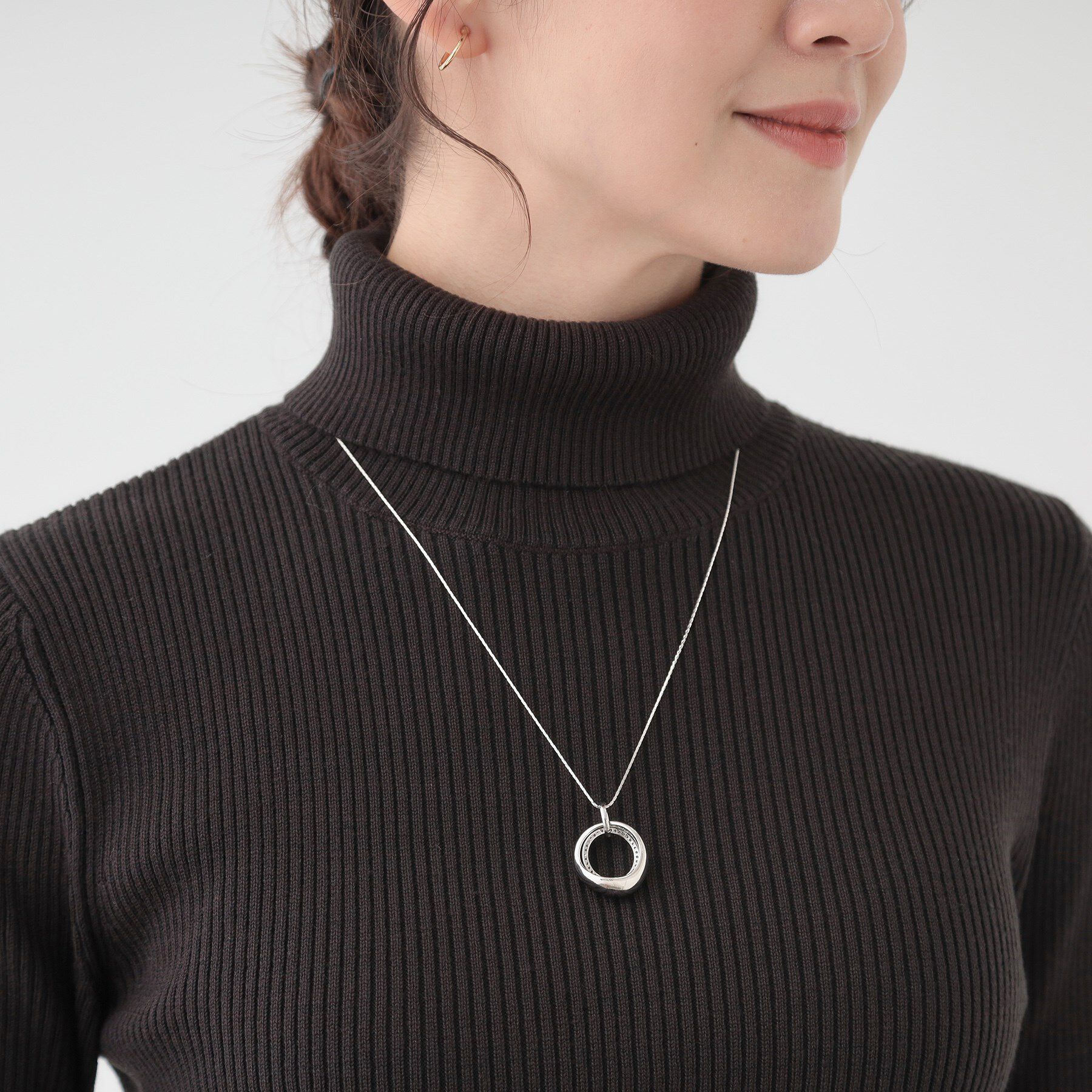 SHOO･LA･RUE「ミニダブルリングネックレス」|ネックレス|