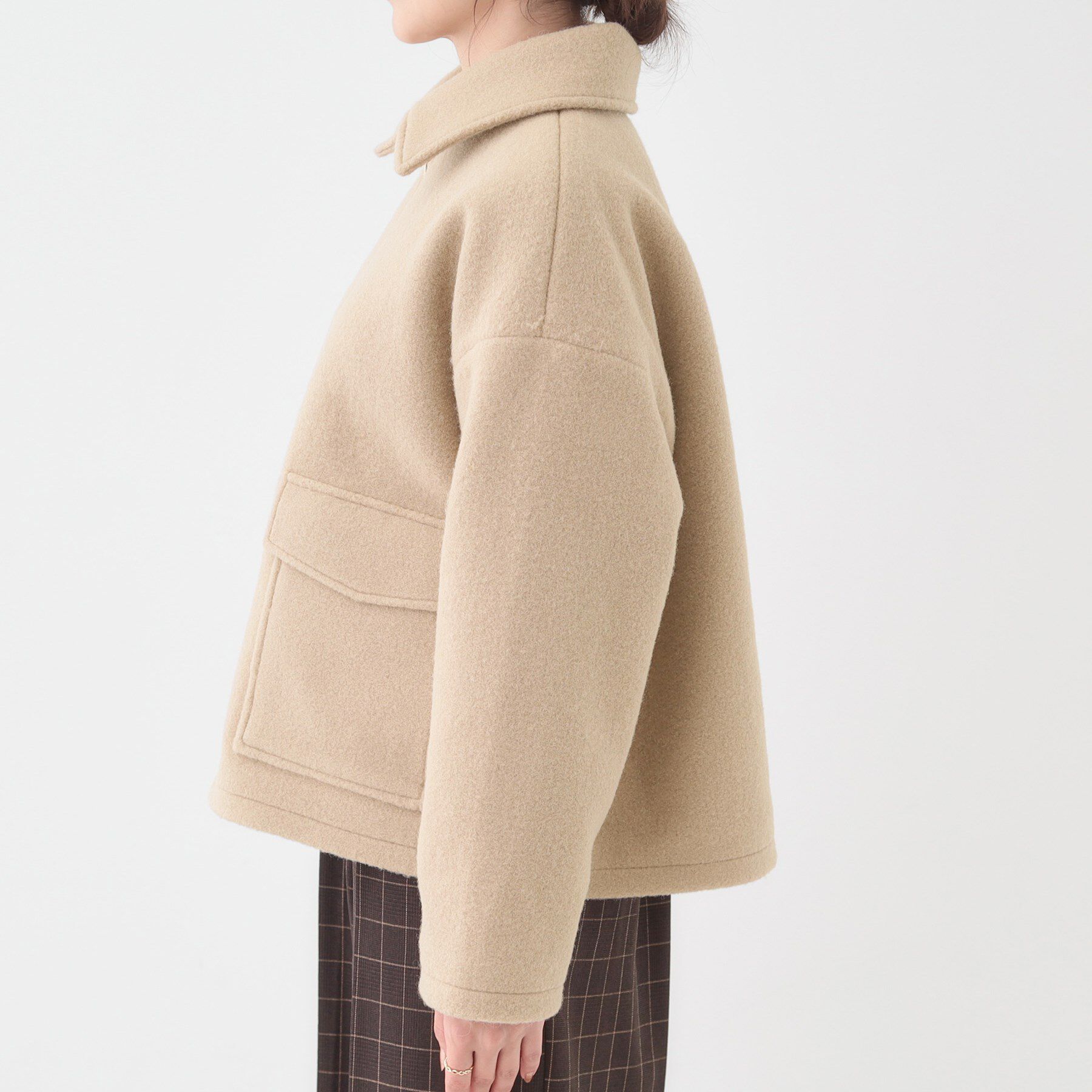 SHOO･LA･RUE「【S-LL】大人カジュアルコーデに 襟付きZIPブルゾン」|ブルゾン・スタジャン|