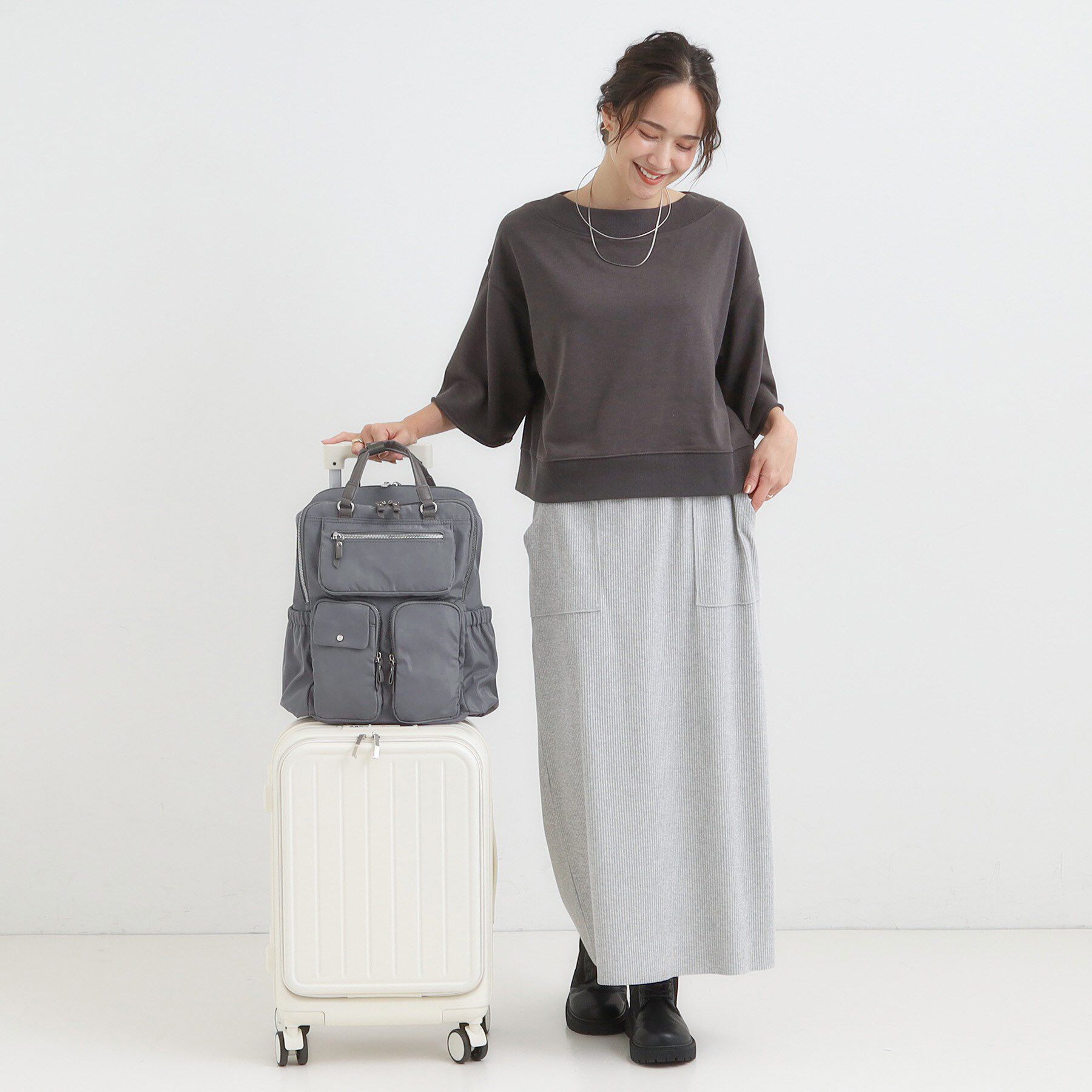 SHOO･LA･RUE「【撥水】立体ポケットリュック」|リュック|