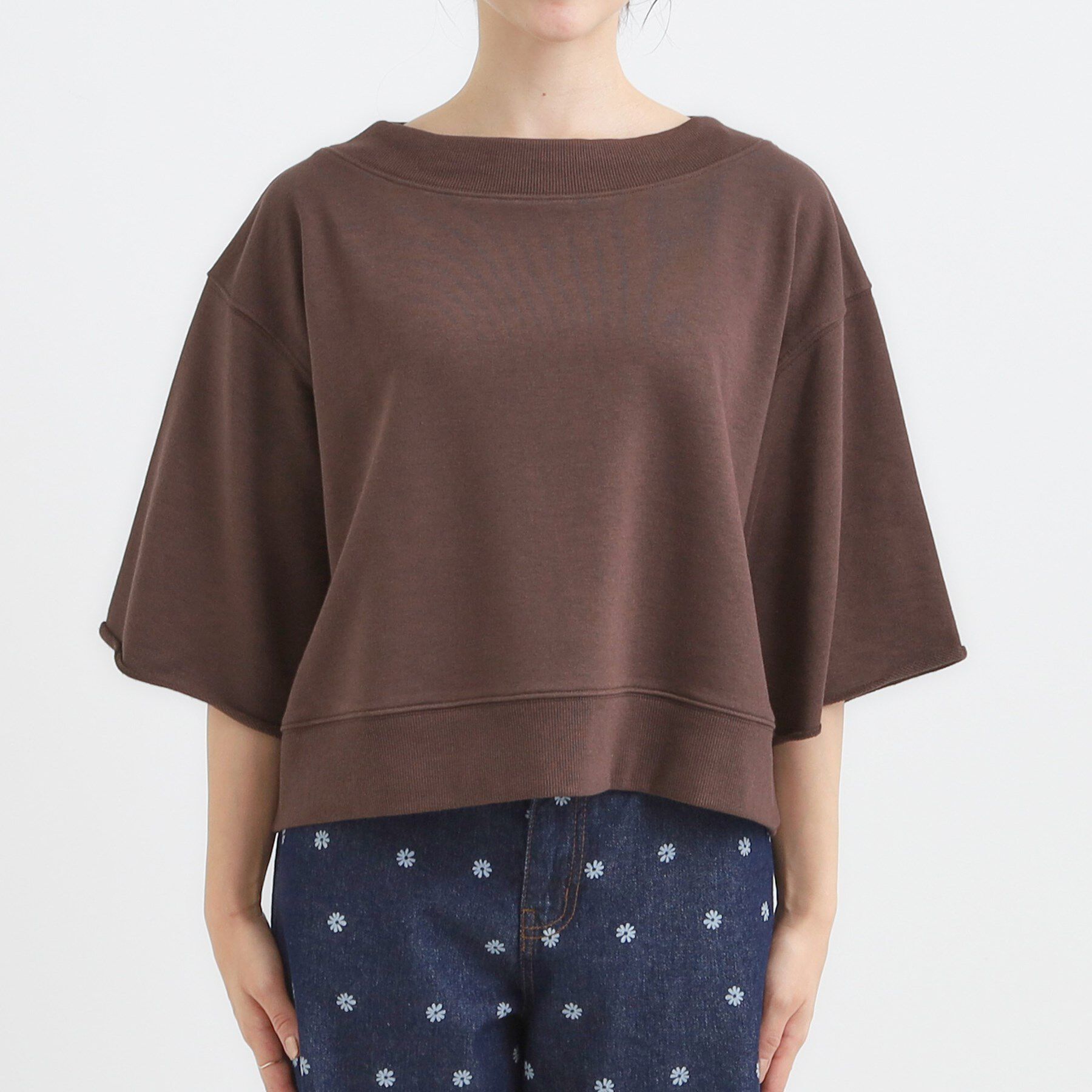 SHOO･LA･RUE「【2点セット】ハーフスリーブミニ裏毛プルオーバー＆レースタンクトップSET」|その他|