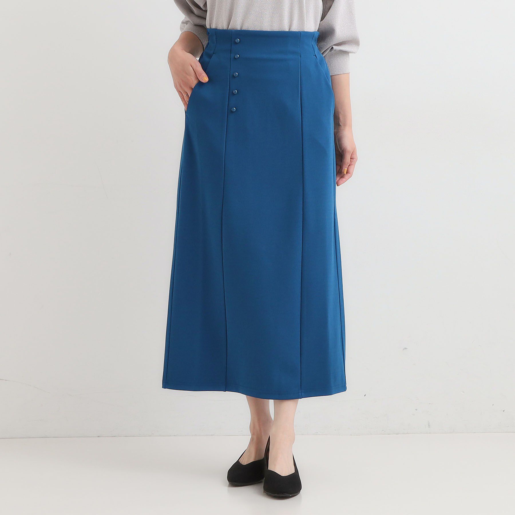 SHOO･LA･RUE「【洗濯後しわになりにくい】ポケット付き ナロースカート」|スカート|