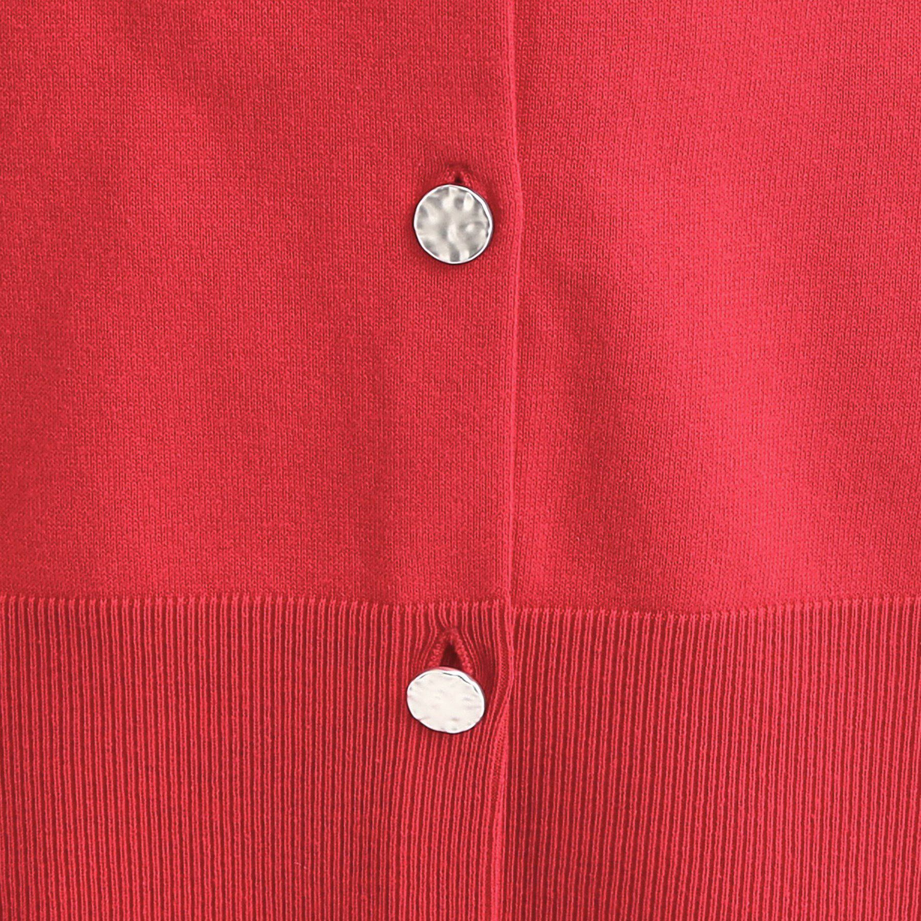 SHOO･LA･RUE「【洗濯機可/S-LL】 すっきり見え キーネックカーディガン【CIRCRIC】」|カーディガン|