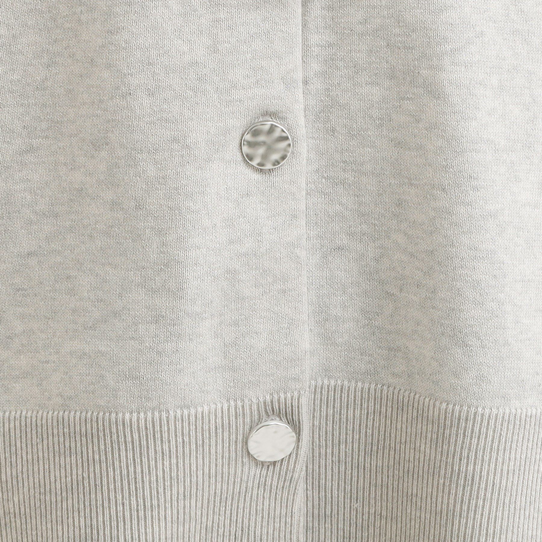 SHOO･LA･RUE「【洗濯機可/S-LL】 すっきり見え キーネックカーディガン【CIRCRIC】」|カーディガン|