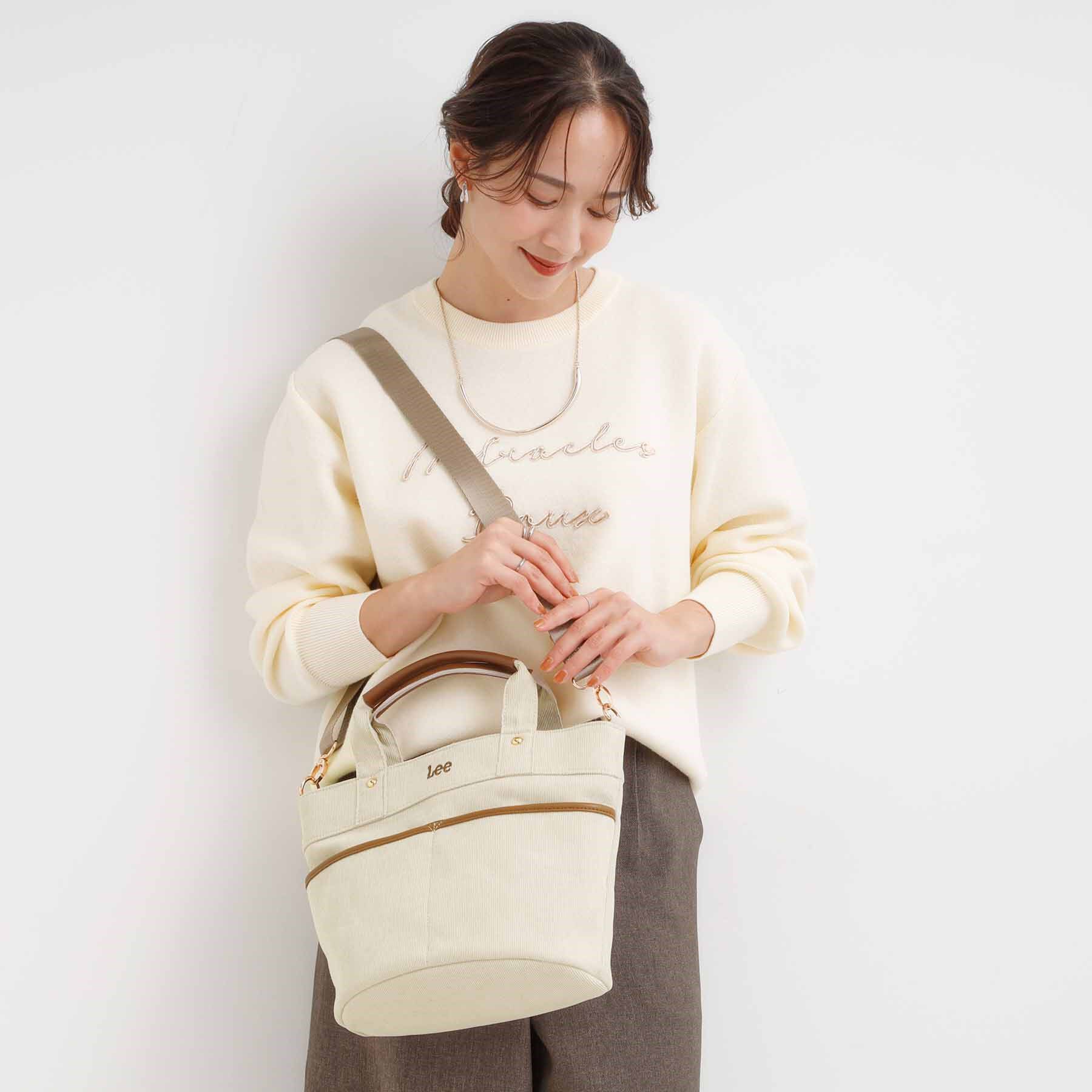 SHOO･LA･RUE「【Lee別注】コーデュロイトートバッグ」|トートバッグ|ライトベージュ(05