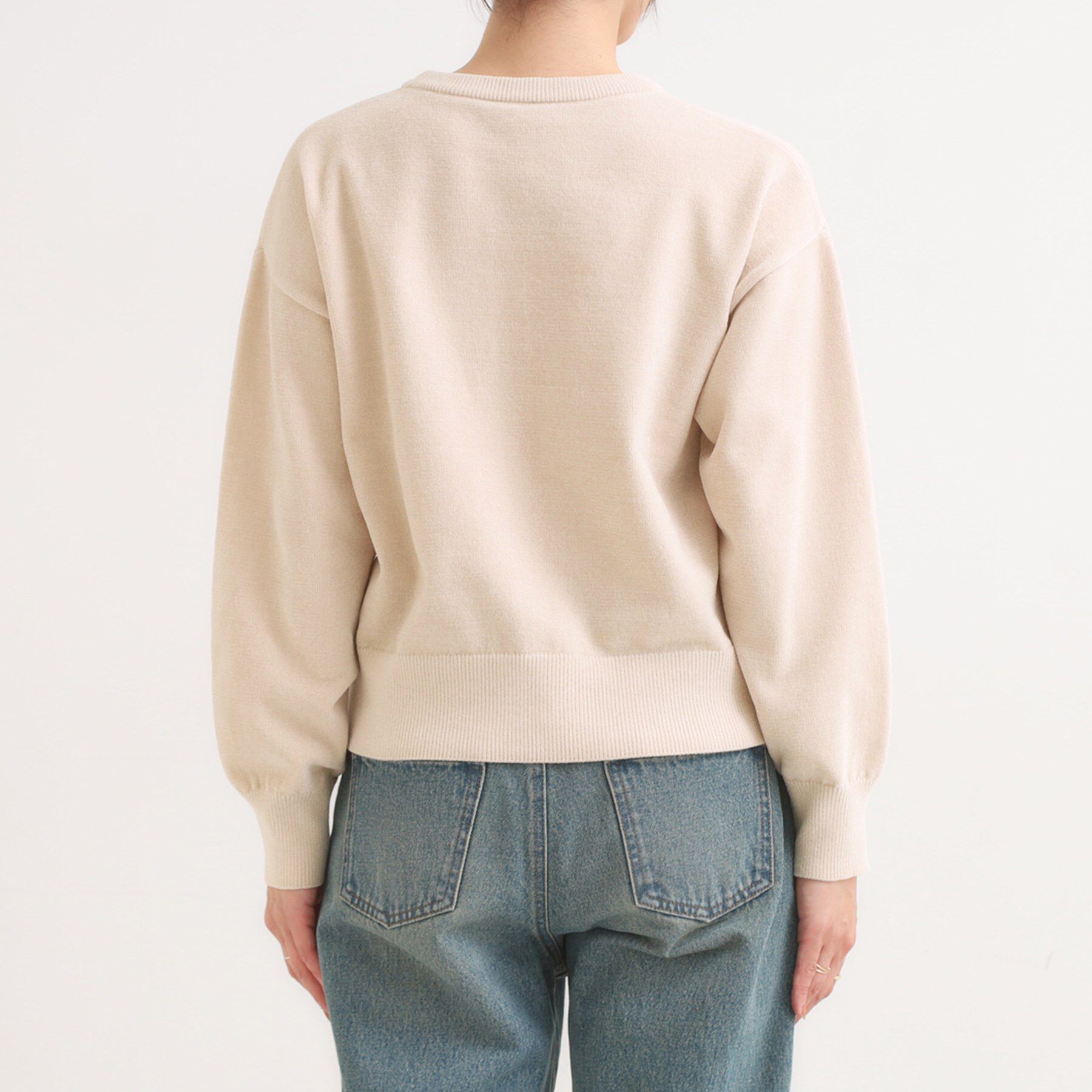 SHOO･LA･RUE「【S-LL】アニマルプリントが目を惹く 柔らかモールニット」|ニット・セーター|