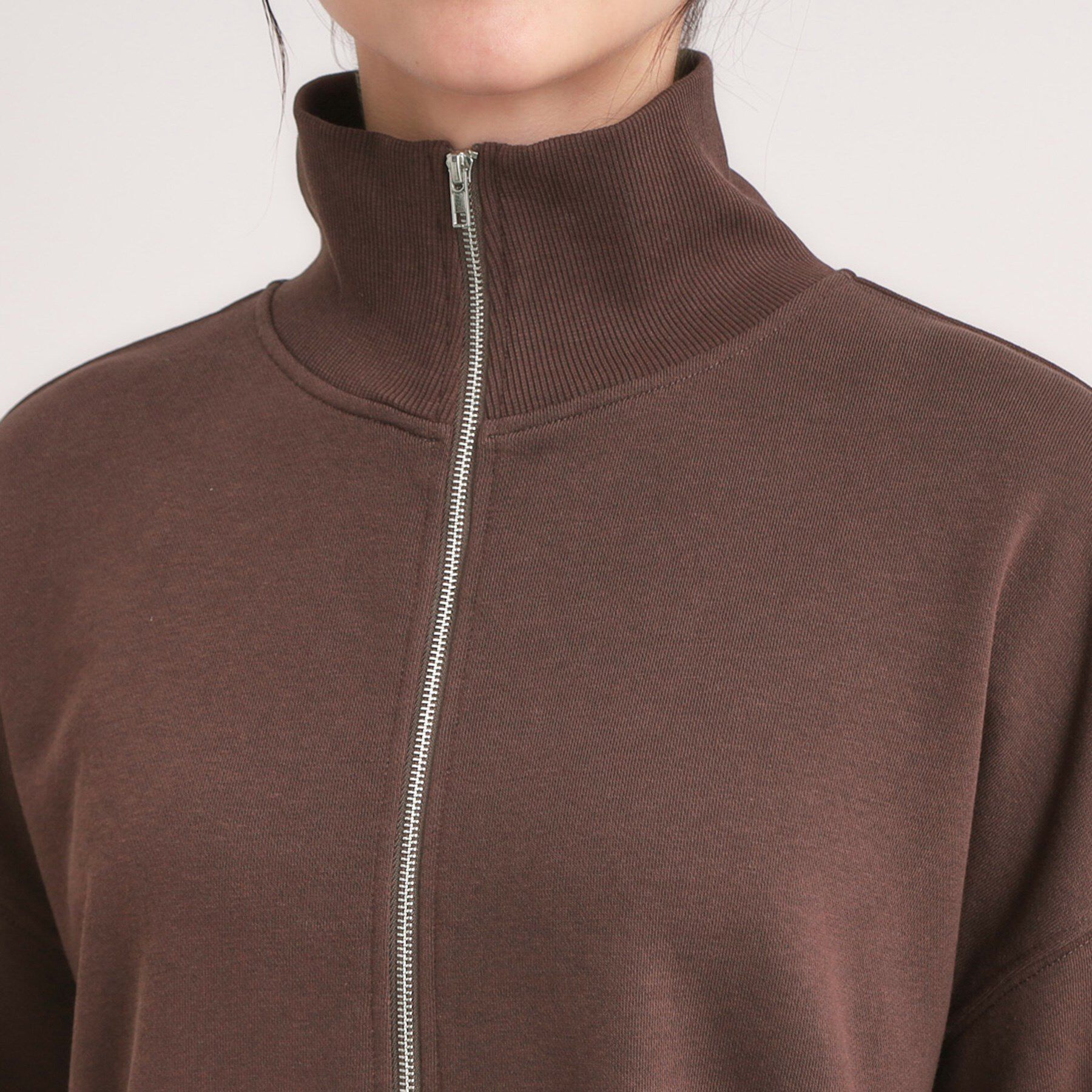 SHOO･LA･RUE「8色の選べる楽しさ ハーフジップ オーバーサイズスウェット」|パーカー|