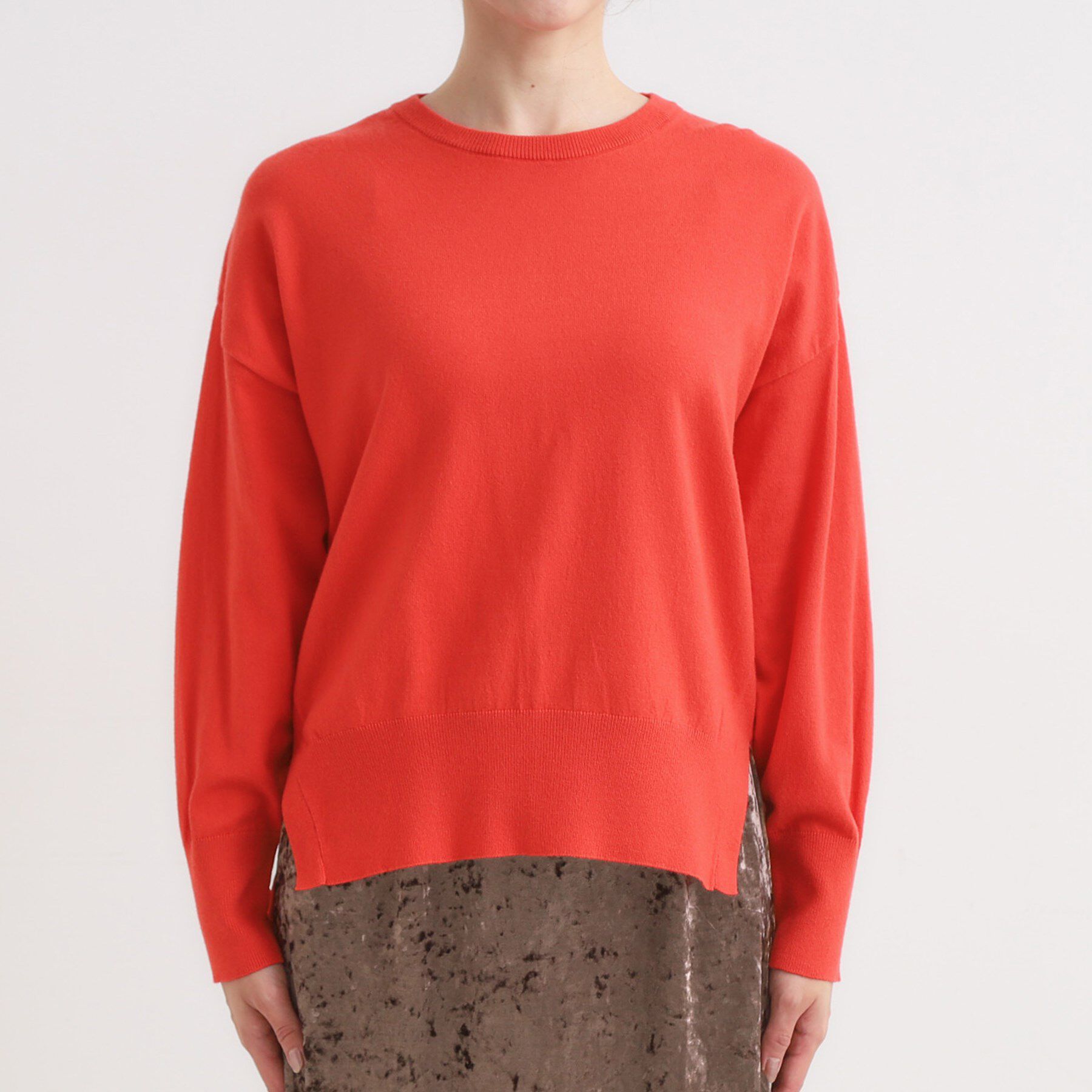 SHOO･LA･RUE「【洗える/S-LL】きれいめにもカジュアルにも もちもちコクーンニット」|ニット・セーター|