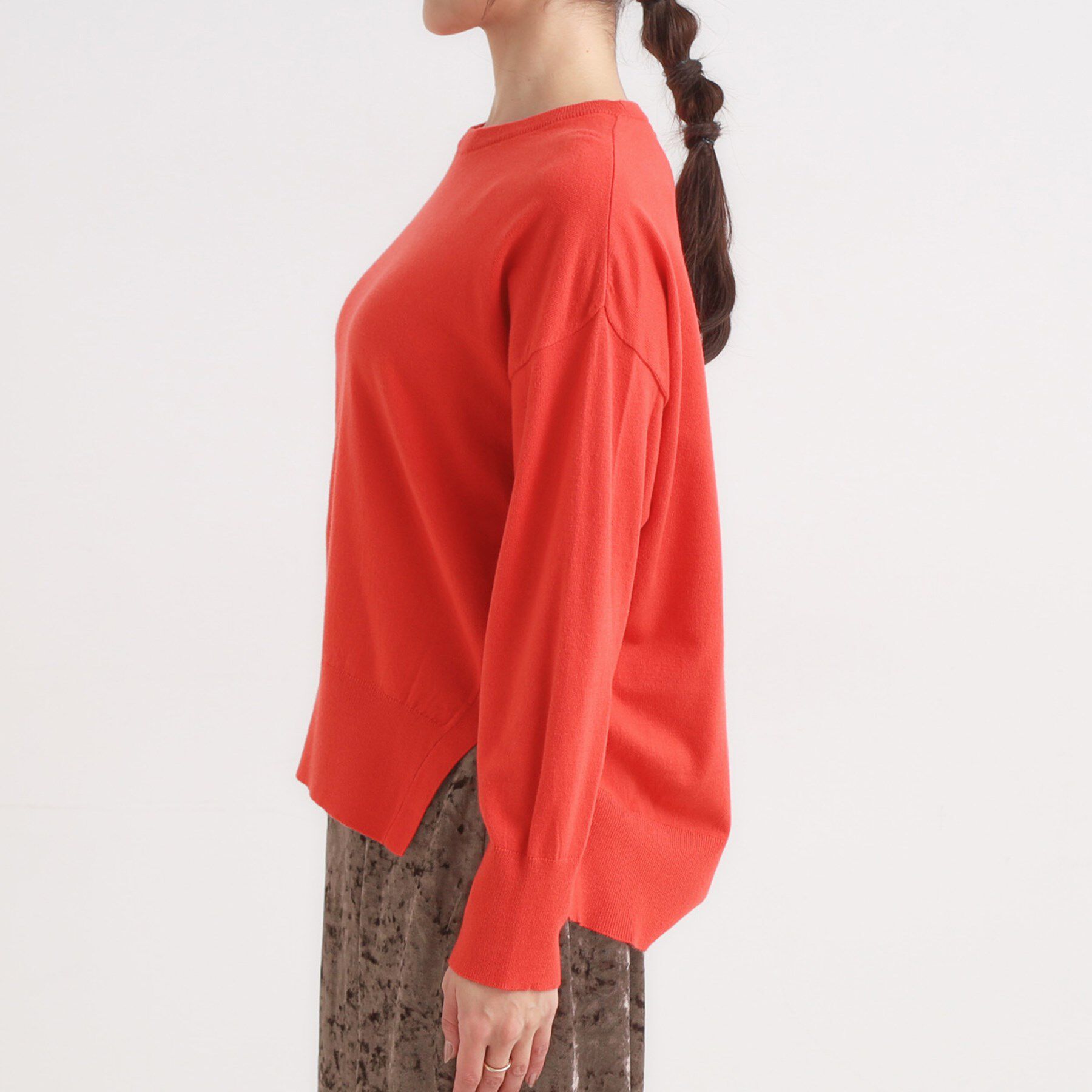 SHOO･LA･RUE「【洗える/S-LL】きれいめにもカジュアルにも もちもちコクーンニット」|ニット・セーター|