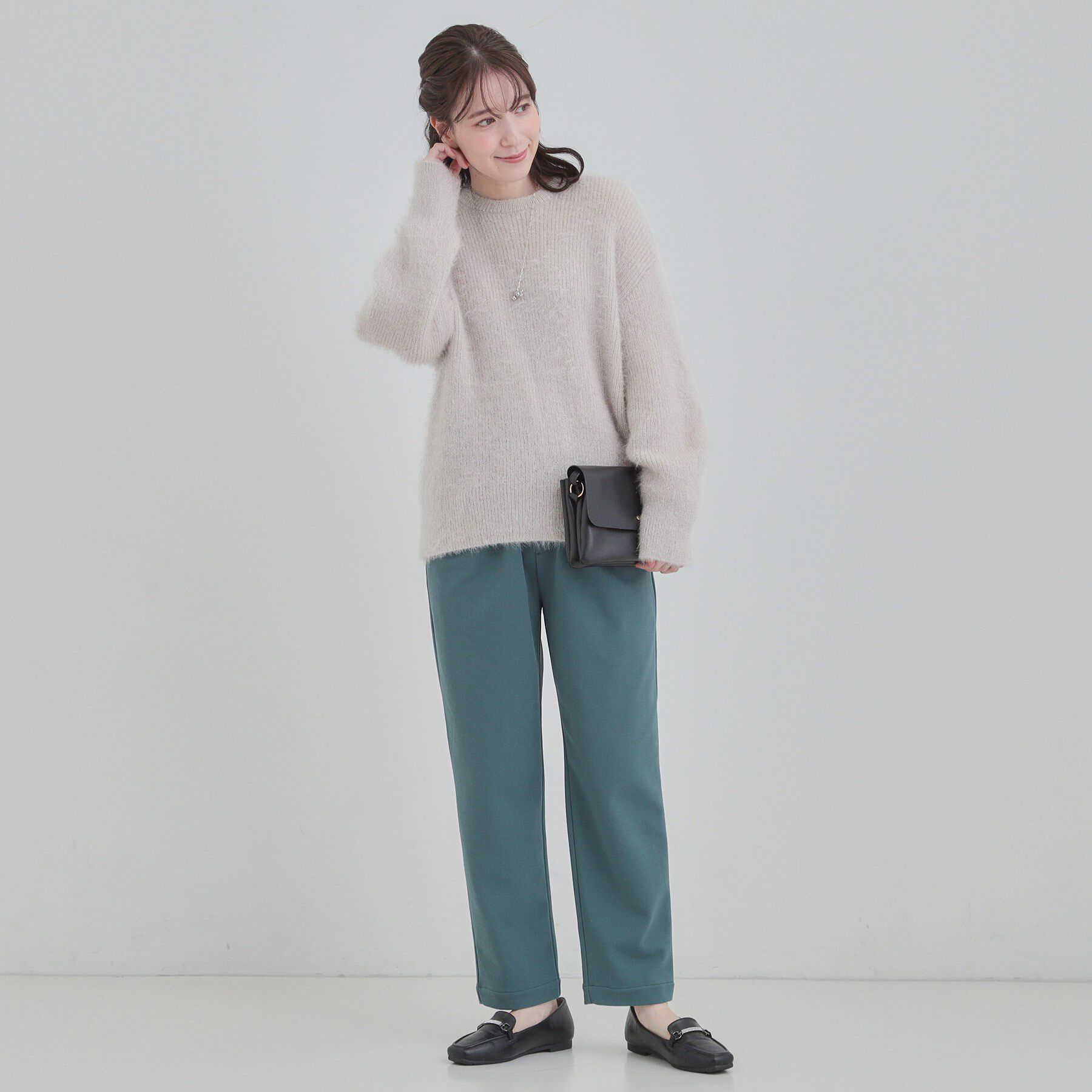 SHOO･LA･RUE「【S-LL/ゆったり】ふわふわシャギー 大人レディなニット」|ニット・セーター|