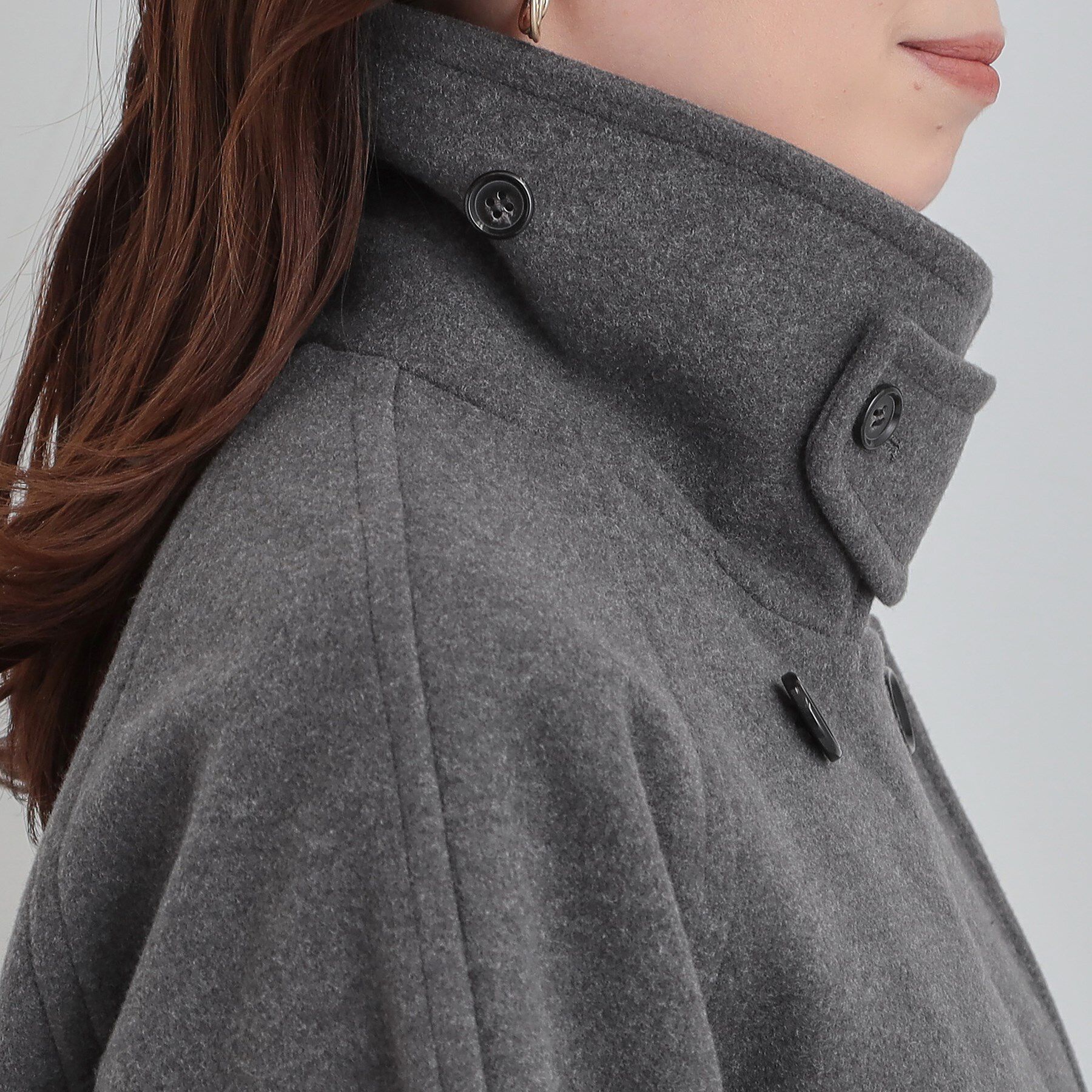 SHOO･LA･RUE「【2WAY】こなれきれい ウール調コクーンコート」|チェスターコート|