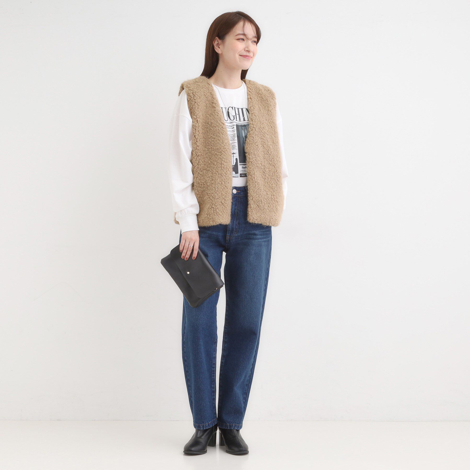 SHOO･LA･RUE「ふわふわファーベスト」|ベスト・ジレ|