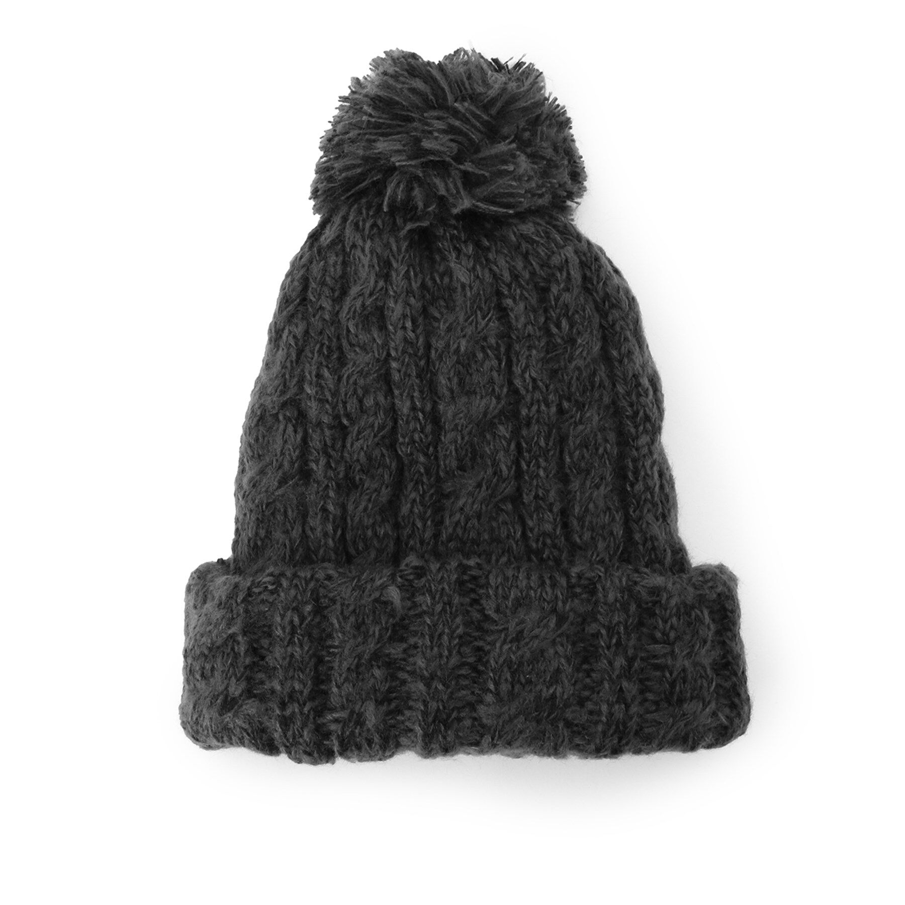 SHOO･LA･RUE「マフラーにもなる 2WAYニット帽」|ニット帽|ブラック(019)