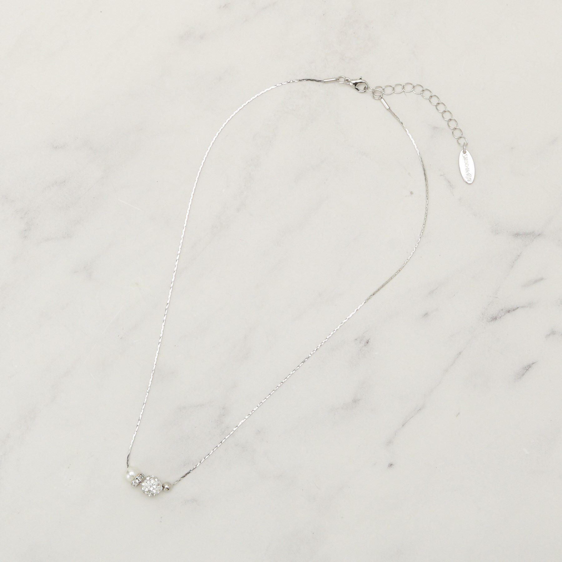 SHOO･LA･RUE「【セレモニー】ロンデルパヴェショートネックレス」|ネックレス|