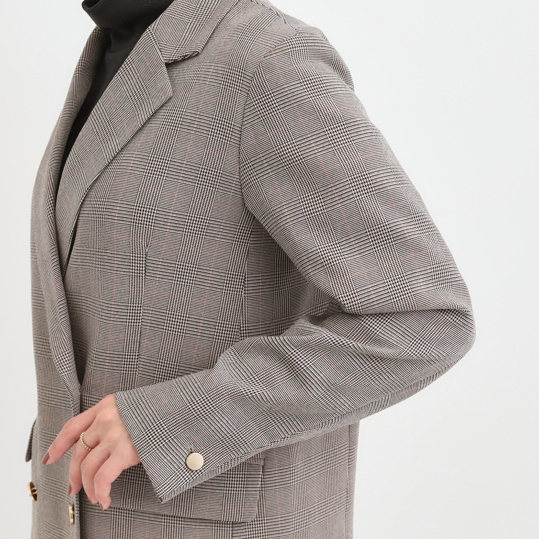 SHOO･LA･RUE「【洗える/S-LL/セットアップ可】カジュアルからきれいめまで ダブルジャケット」|テーラードジャケット|