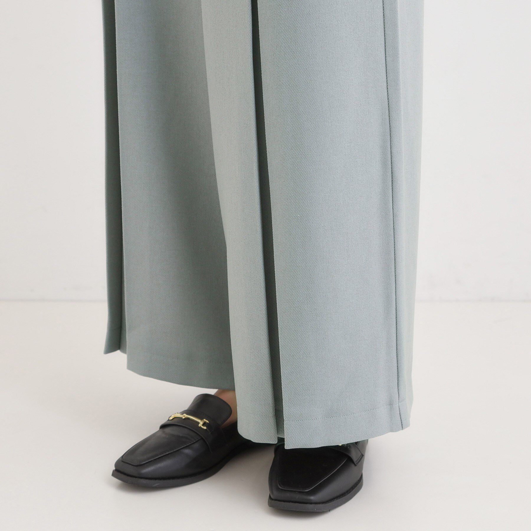 SHOO･LA･RUE「【着丈選べる/S-LL】大人のきれいめスタイルに ベルト付きワイドパンツ」|その他|