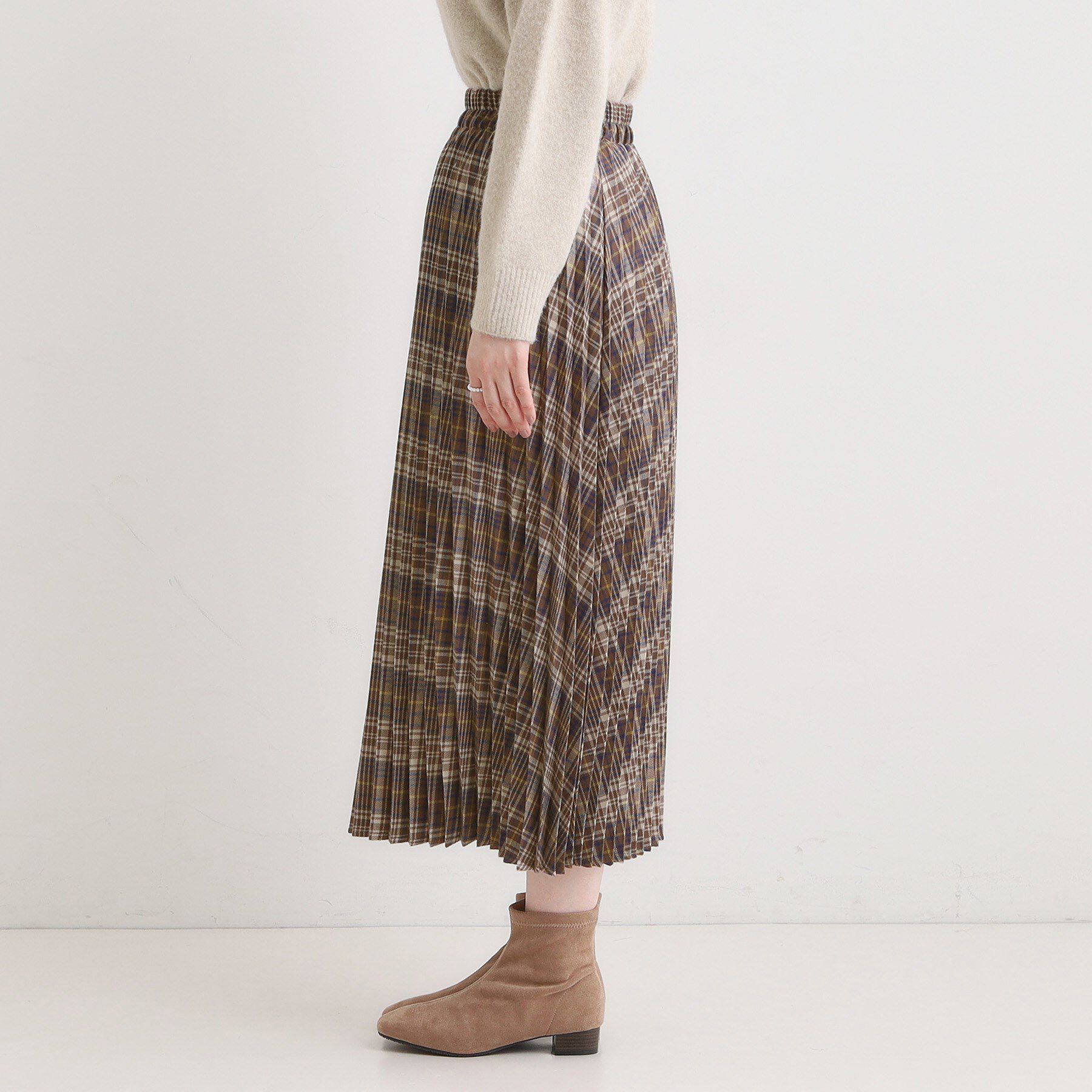 SHOO･LA･RUE「チェックプリーツスカート」|スカート|