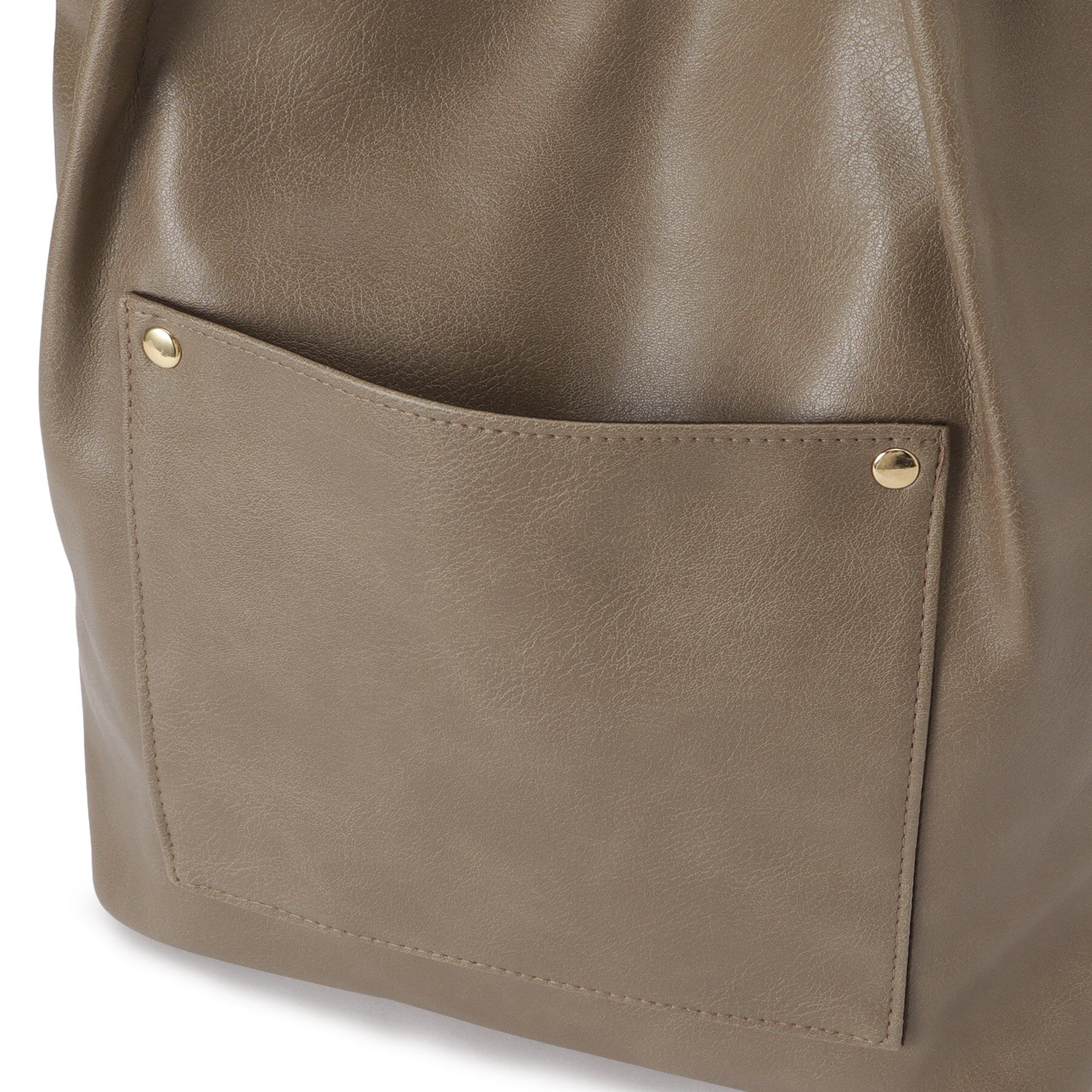 SHOO･LA･RUE「つや合皮つまみハンドルトートバッグ」|トートバッグ|