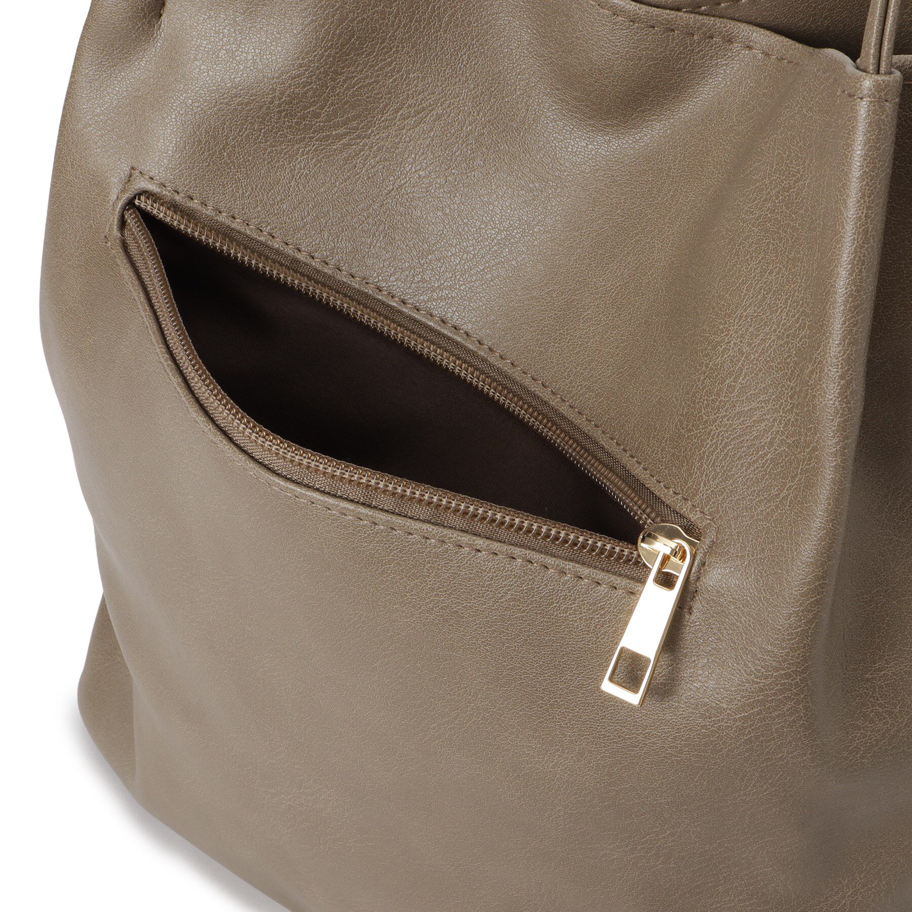 SHOO･LA･RUE「つや合皮つまみハンドルトートバッグ」|トートバッグ|