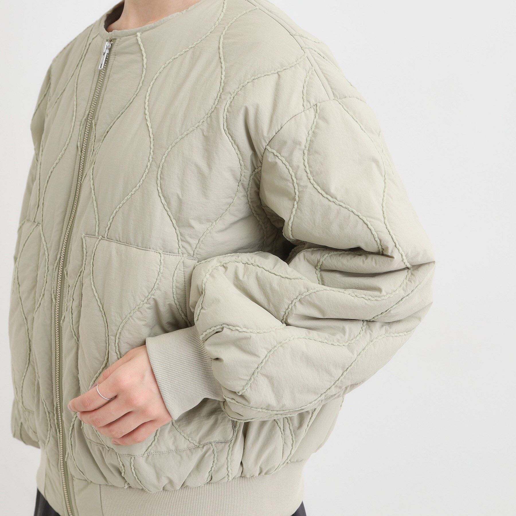 SHOO･LA･RUE「モールキルティング中綿ブルゾン」|ブルゾン・スタジャン|