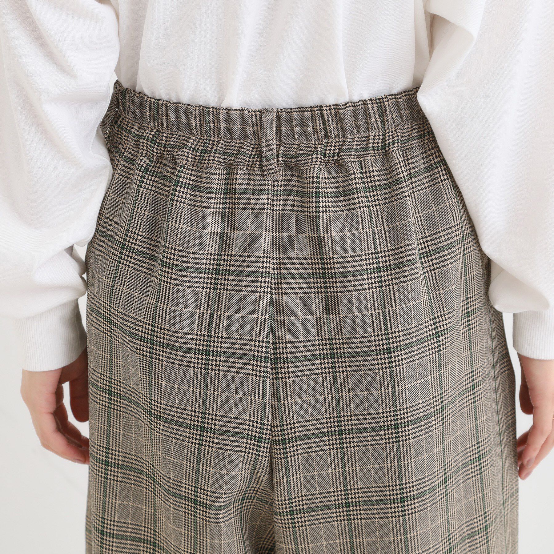 SHOO･LA･RUE「【セットアップ可】チェック柄タックハーフパンツ」|その他|