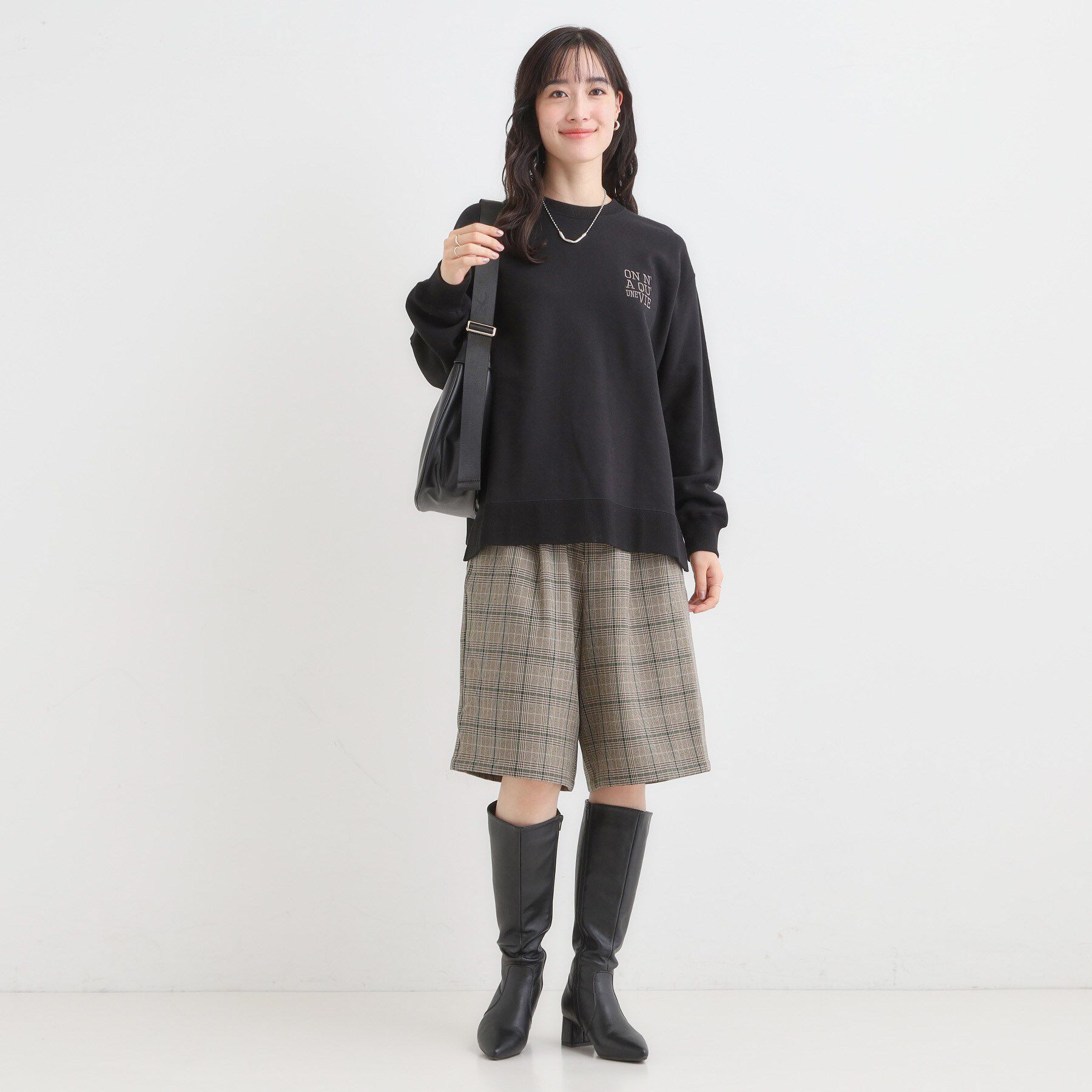 SHOO･LA･RUE「【セットアップ可】チェック柄タックハーフパンツ」|その他|