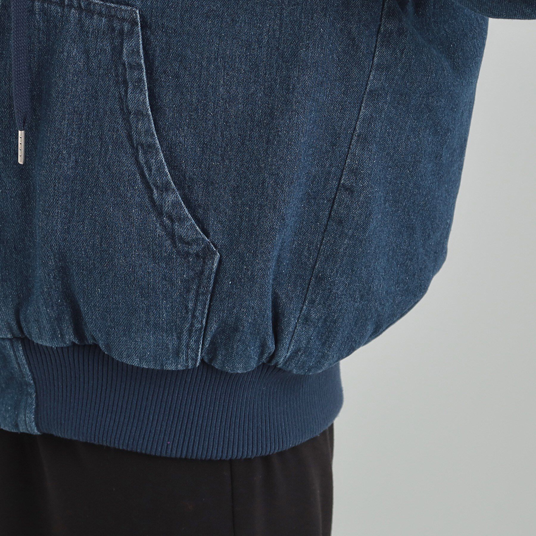 SHOO･LA･RUE「デニム中綿フーディーブルゾン」|ブルゾン・スタジャン|