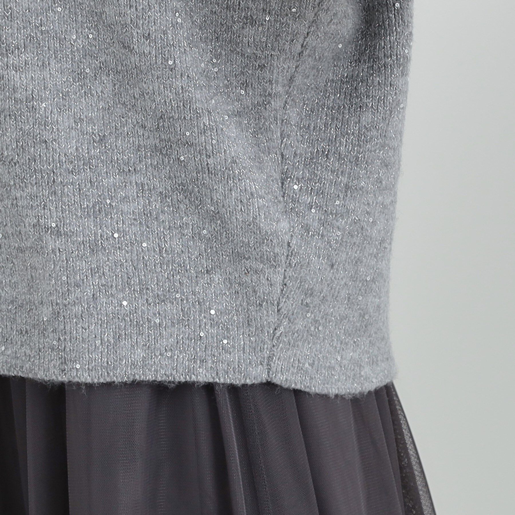 SHOO･LA･RUE「【S-LL】きらっと華やぐ　大人のスパンコールニット」|ニット・セーター|